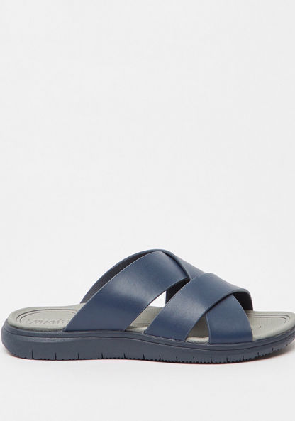 Mister Duchini Solid Arabic Sandals with Cross Straps-Boy%27s Sandals-image-0