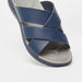 Mister Duchini Solid Arabic Sandals with Cross Straps-Boy%27s Sandals-thumbnailMobile-3