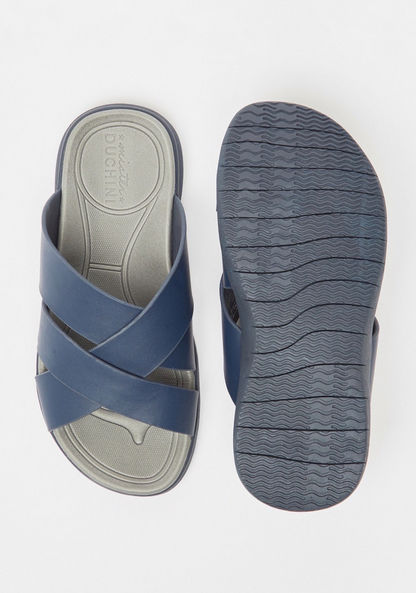 Mister Duchini Solid Arabic Sandals with Cross Straps-Boy%27s Sandals-image-4