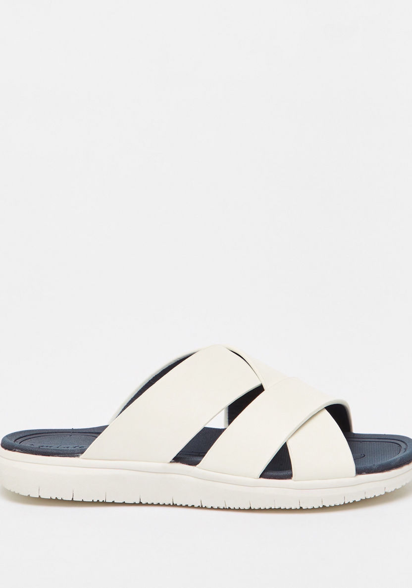 Mister Duchini Solid Arabic Sandals with Cross Straps-Boy%27s Sandals-image-0