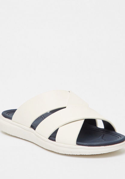 Mister Duchini Solid Arabic Sandals with Cross Straps-Boy%27s Sandals-image-1