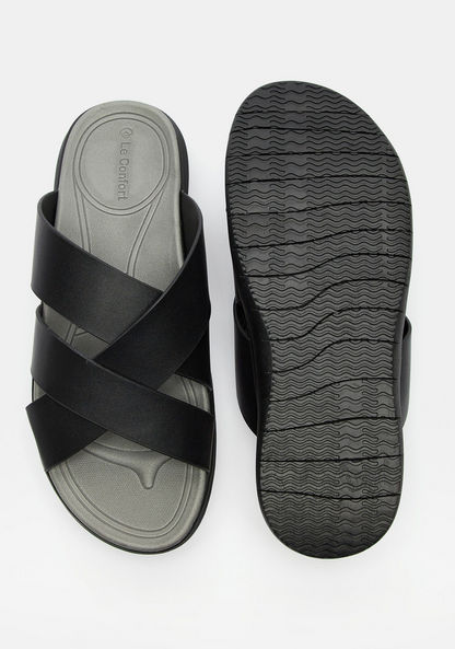Le Confort Slip-On Cross Strap Sandals