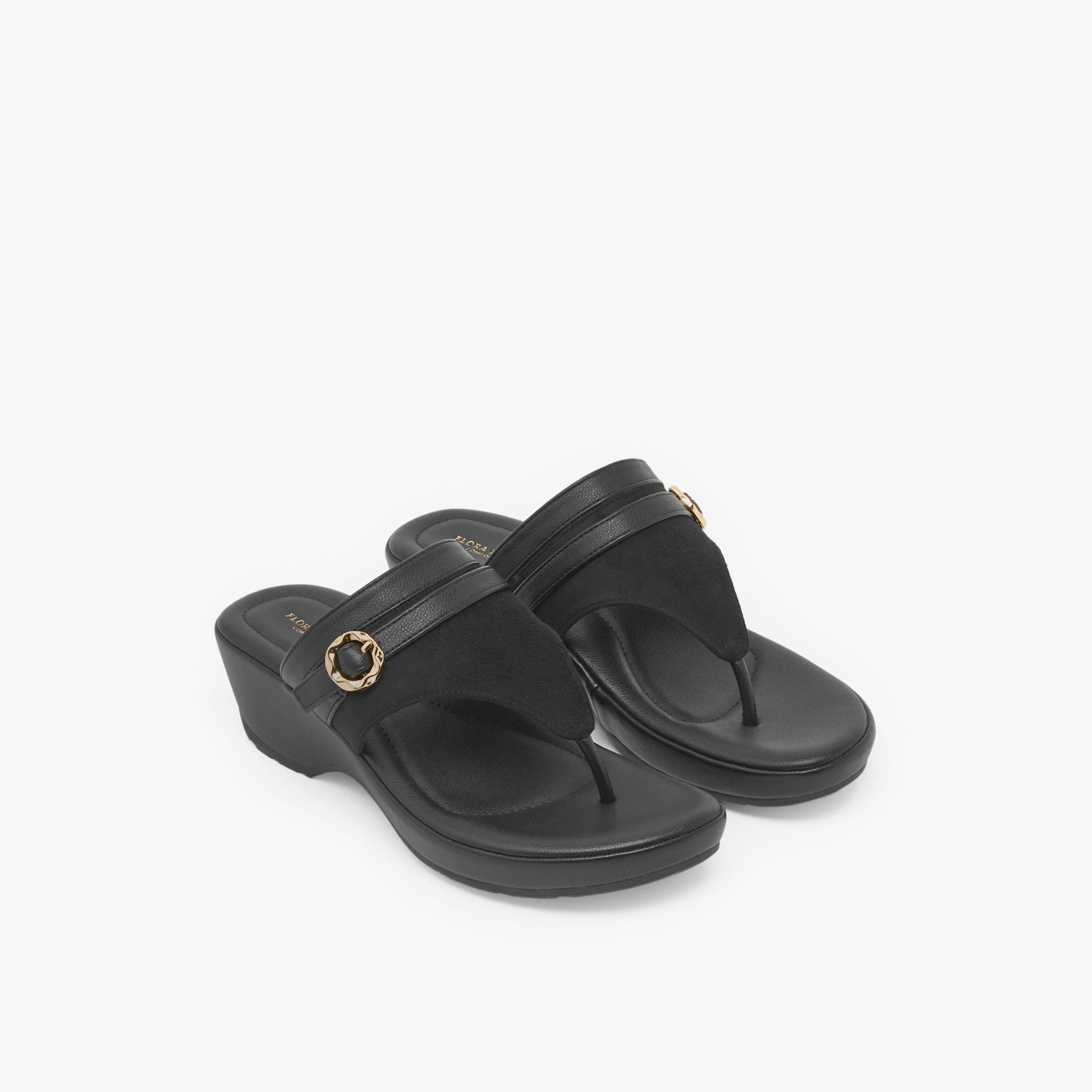 صندل ويدج سهل الارتداء للنساء من فلورا بيلا-women-shoes-sandals-heeled-image-1