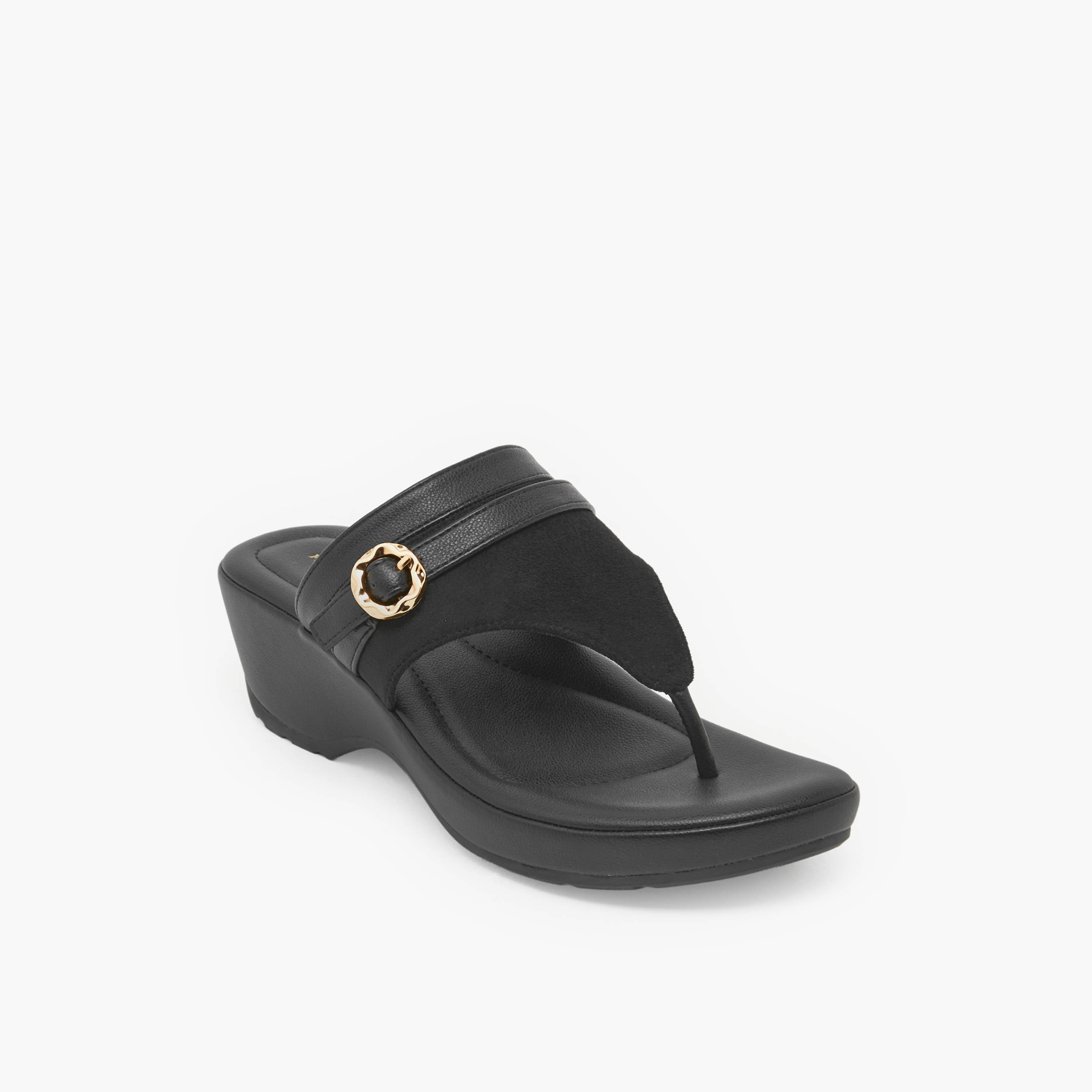 صندل ويدج سهل الارتداء للنساء من فلورا بيلا-women-shoes-sandals-heeled-image-2