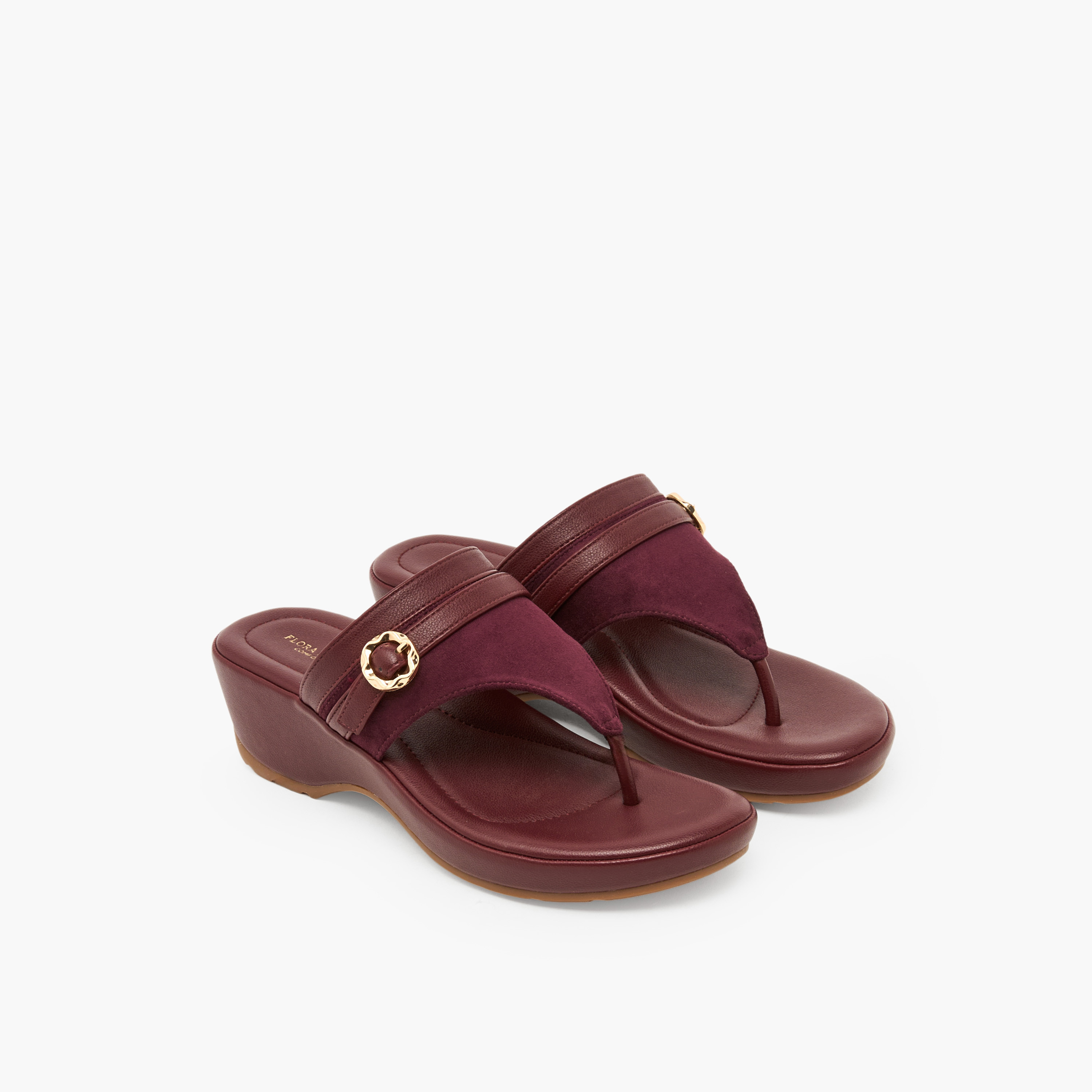 صندل ويدج سهل الارتداء للنساء من فلورا بيلا-women-shoes-sandals-heeled-image-1