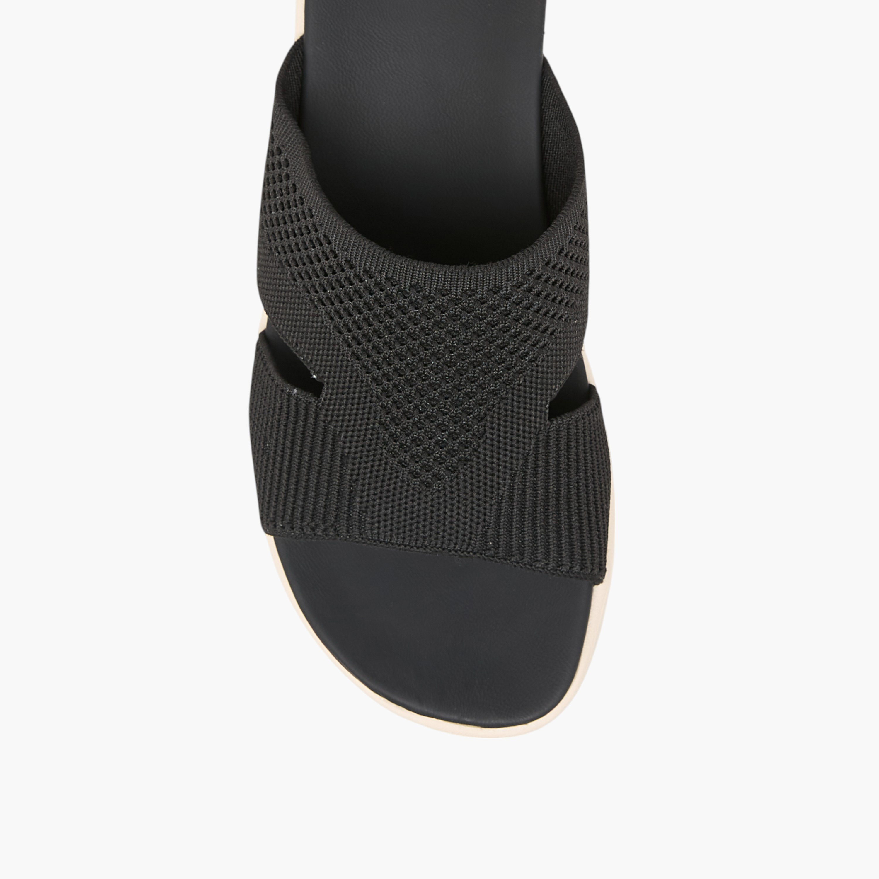 Flora Bella Textured Slip-On Sandals with Wedge Heels-women-shoes-sandals-heeled-image-4