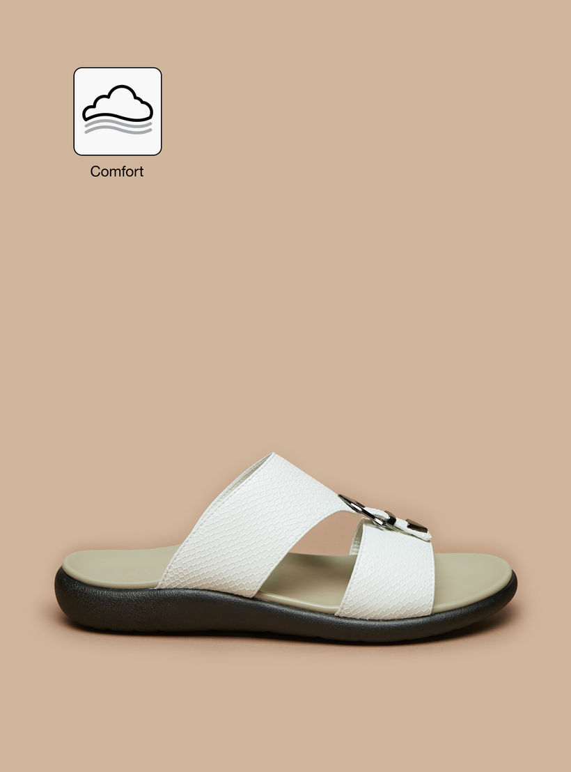 صندل مريح سهل الارتداء بارز الملمس بإبزيم للرجال من إل بي إل من شو إكسبريس-cpmen-footwear-sandals-image-2