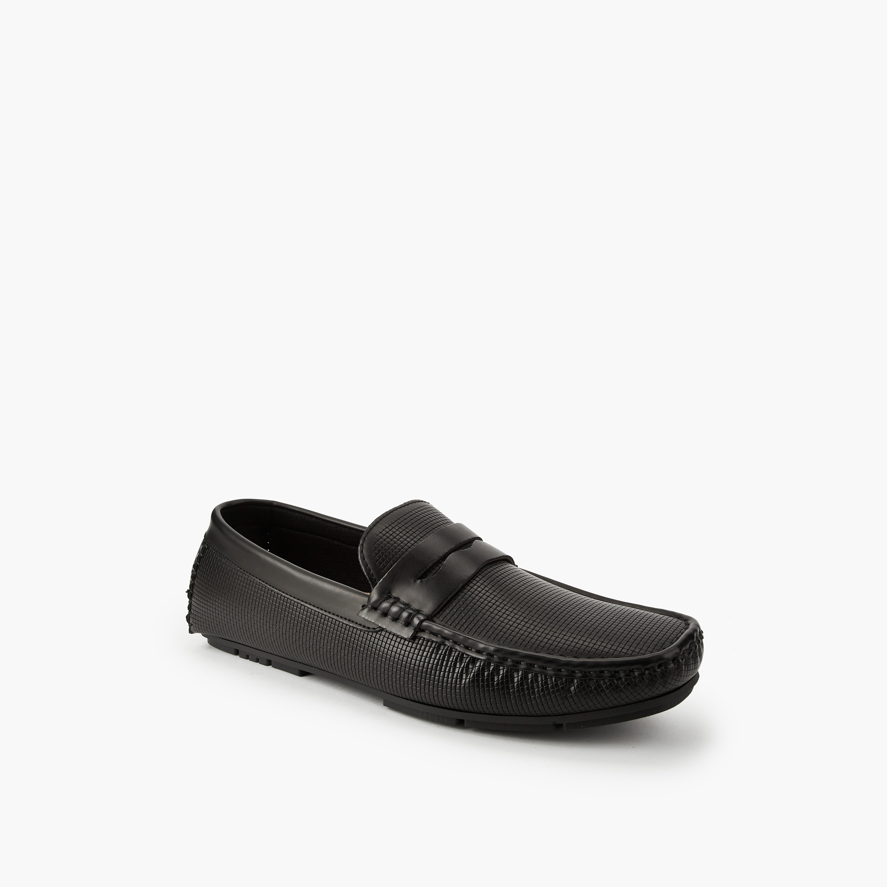 حذاء لوفر بملمس وافل بارز للرجال من إل بي إل من شو إكسبريس-men-shoes-loafersandmoccasins-image-2