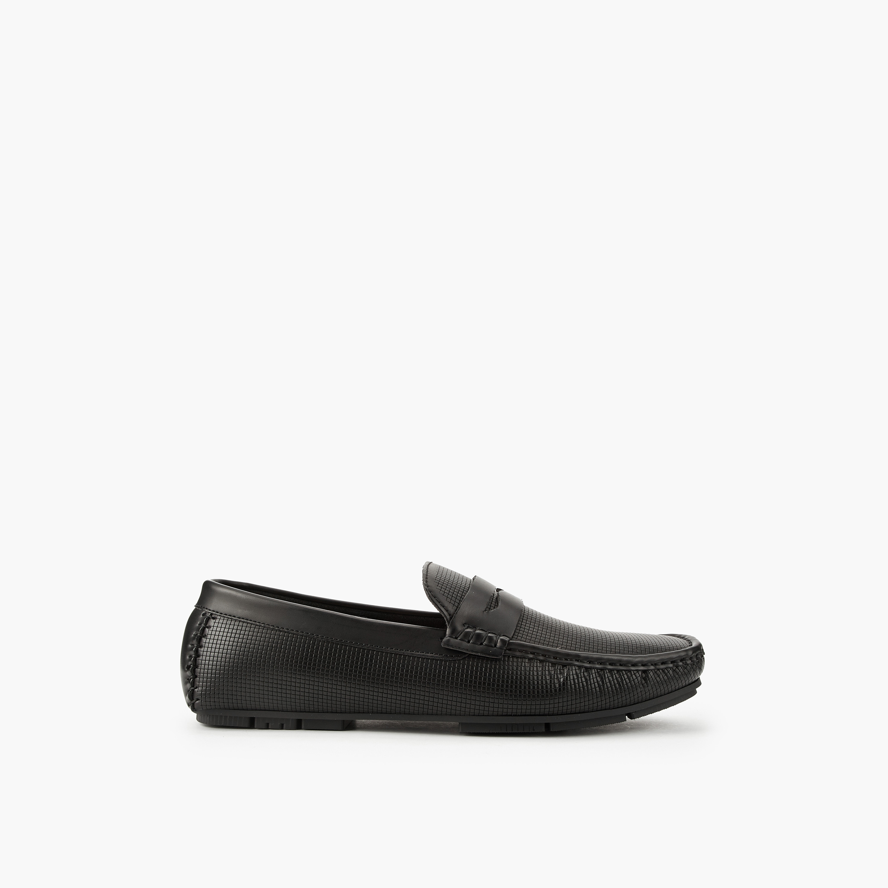 حذاء لوفر بملمس وافل بارز للرجال من إل بي إل من شو إكسبريس-men-shoes-loafersandmoccasins-image-3