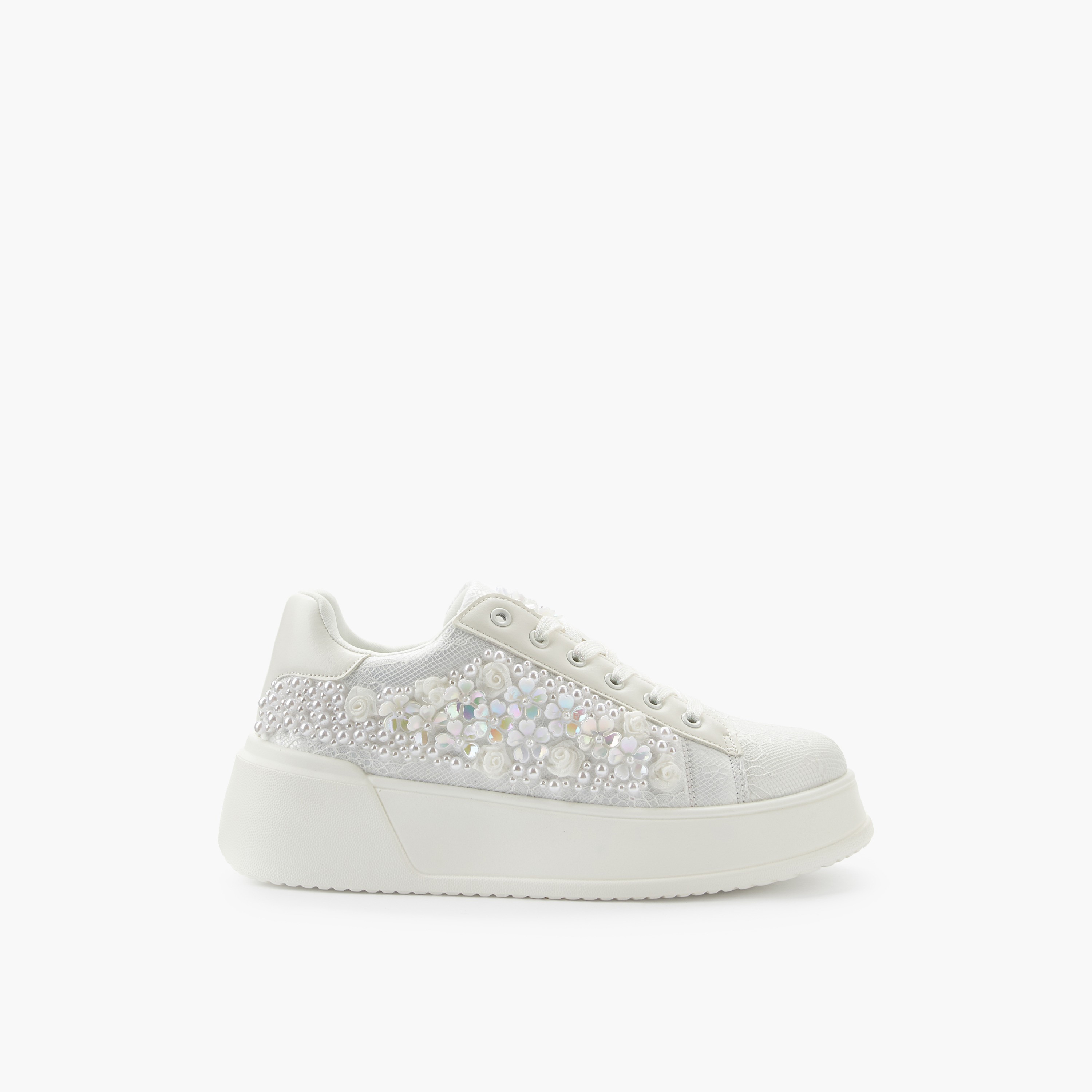 Celeste Women Embellished Lace-Up Sneakers-women-shoes-sneakers-image-3