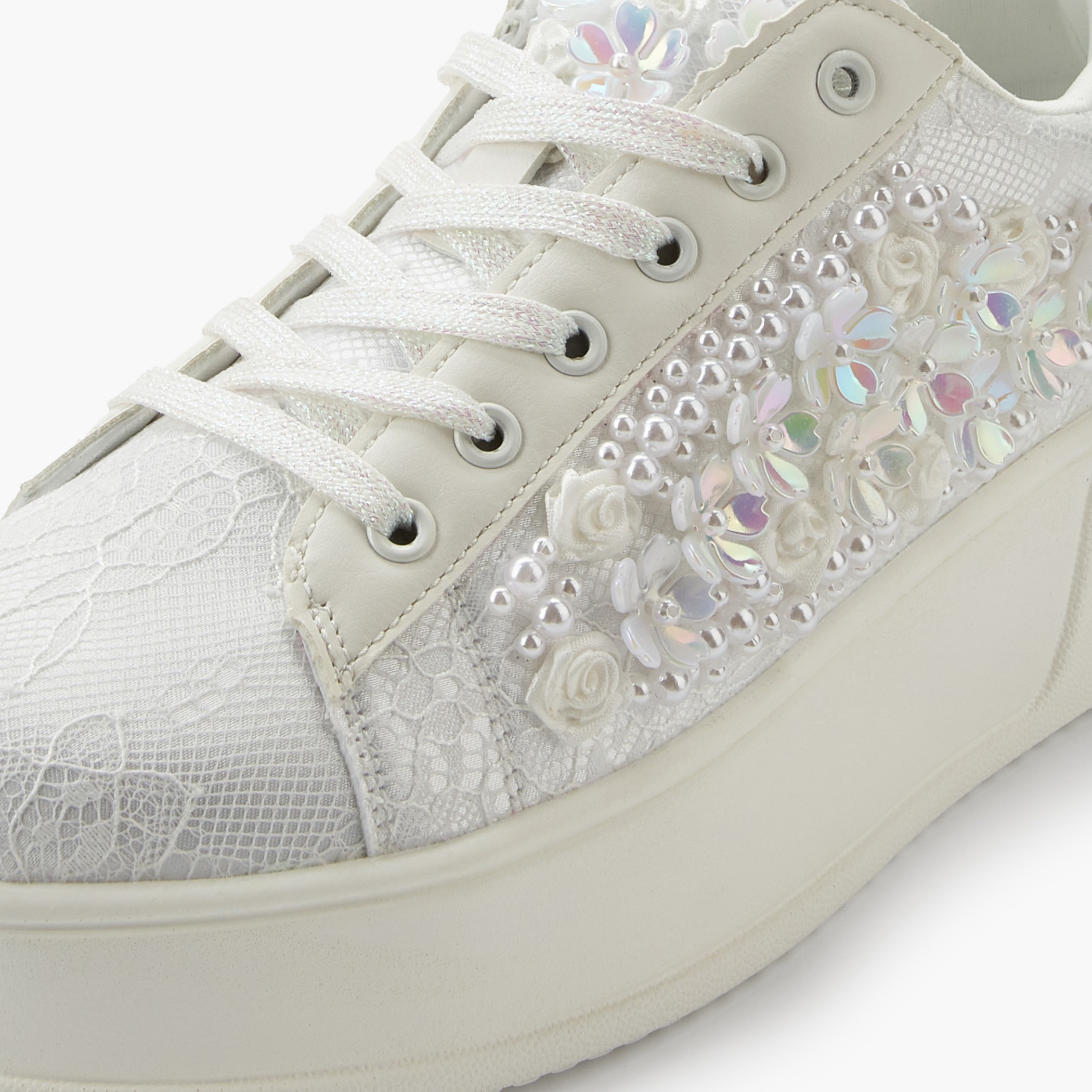 Celeste Women Embellished Lace-Up Sneakers-women-shoes-sneakers-image-4