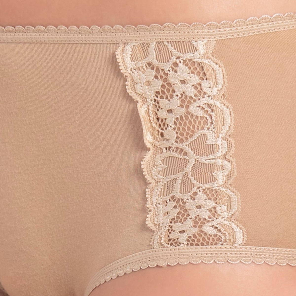 Jockey Women Beige Fashion Essential Hipster with Lace-women-clothing-lingerie-panties-image-6