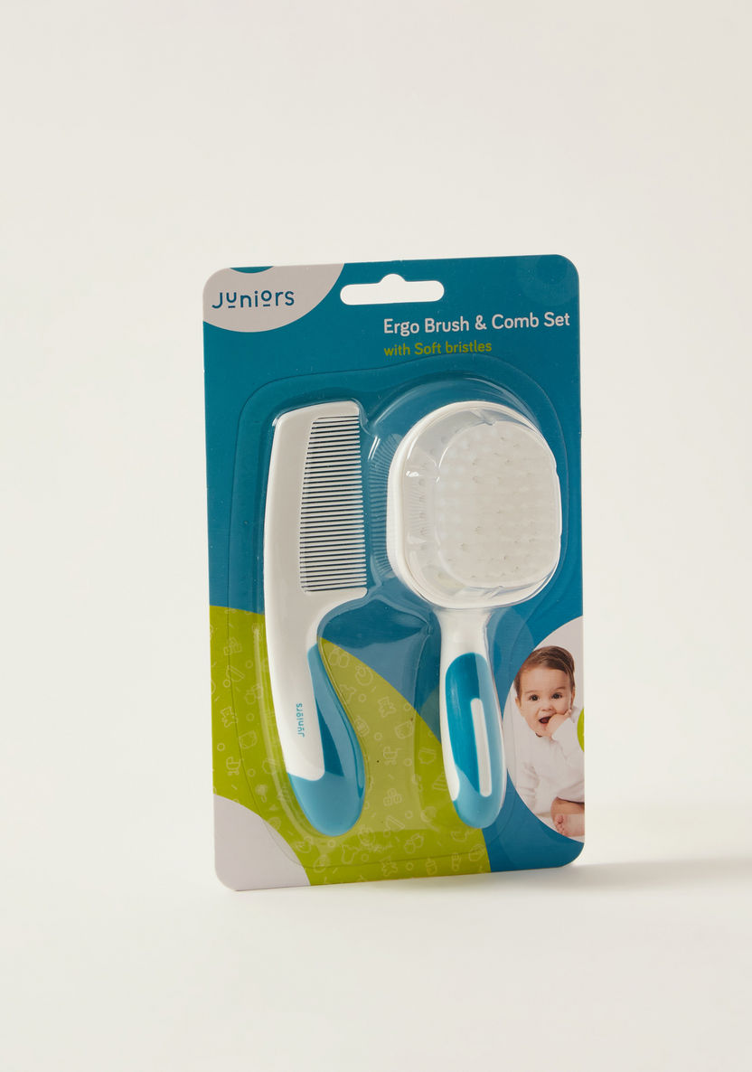 Juniors Ergo 2-Piece Hair Brush and Comb Set-Grooming-image-3