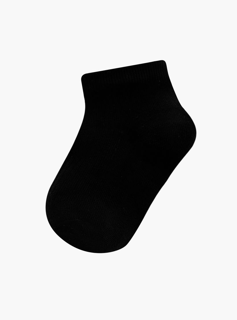 طقم جوارب 7 أزواج سادة بطول الكاحل من جونيورز-girls-accessories-socks-image-2