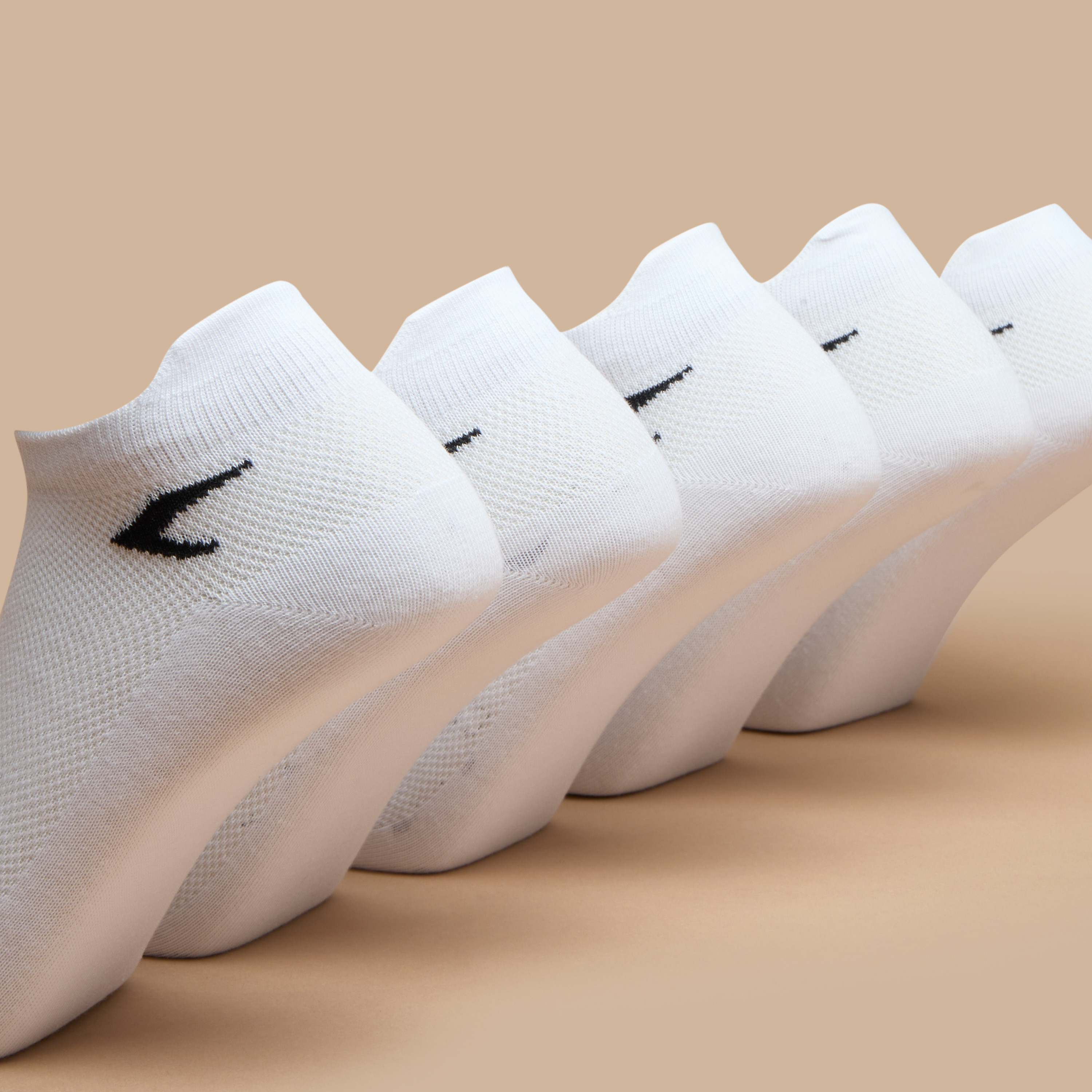 Dash Logo Print Ankle Length Socks - Set of 5-men-socks-image-3