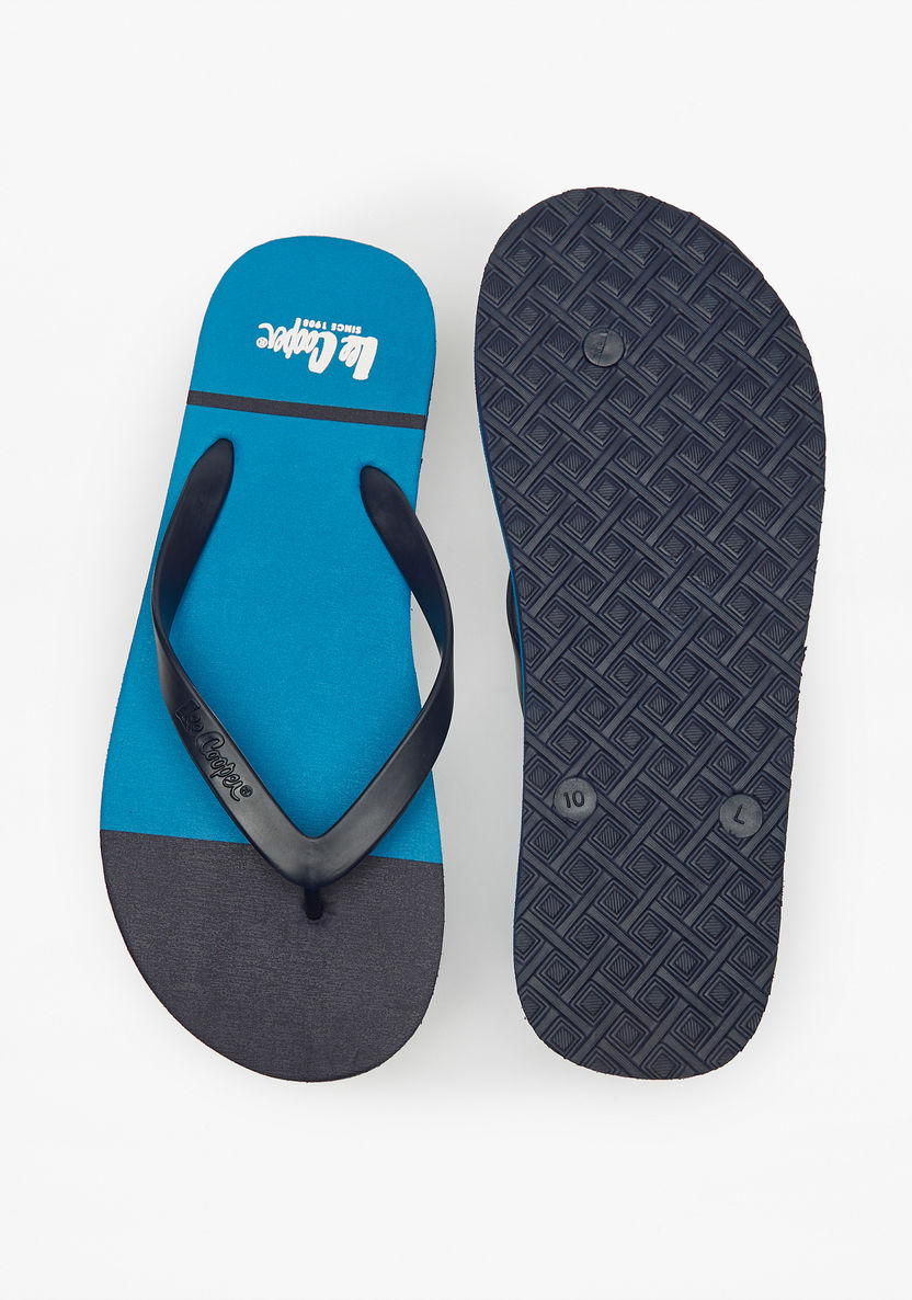 Lee Cooper Men's Logo Print Thong Slippers-Men%27s Flip Flops & Beach Slippers-image-3