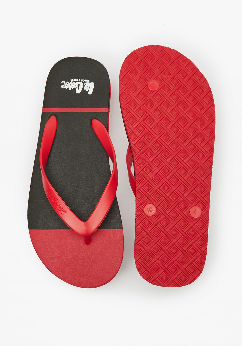 Lee Cooper Men's Logo Print Thong Slippers-Men%27s Flip Flops & Beach Slippers-image-3
