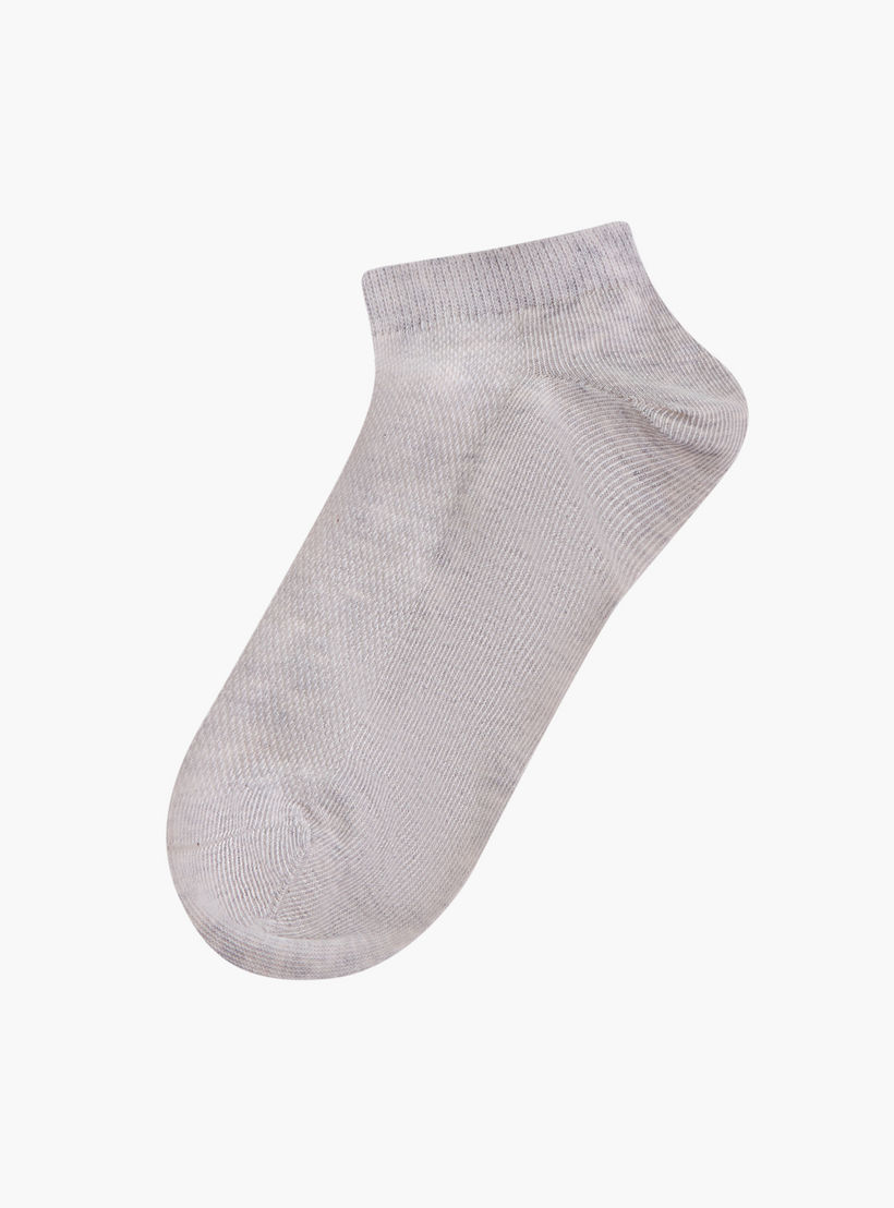 طقم جوارب غير وبرية 5 أزواج سادة بطول الكاحل من سيليست-women-socksandstockings-image-2