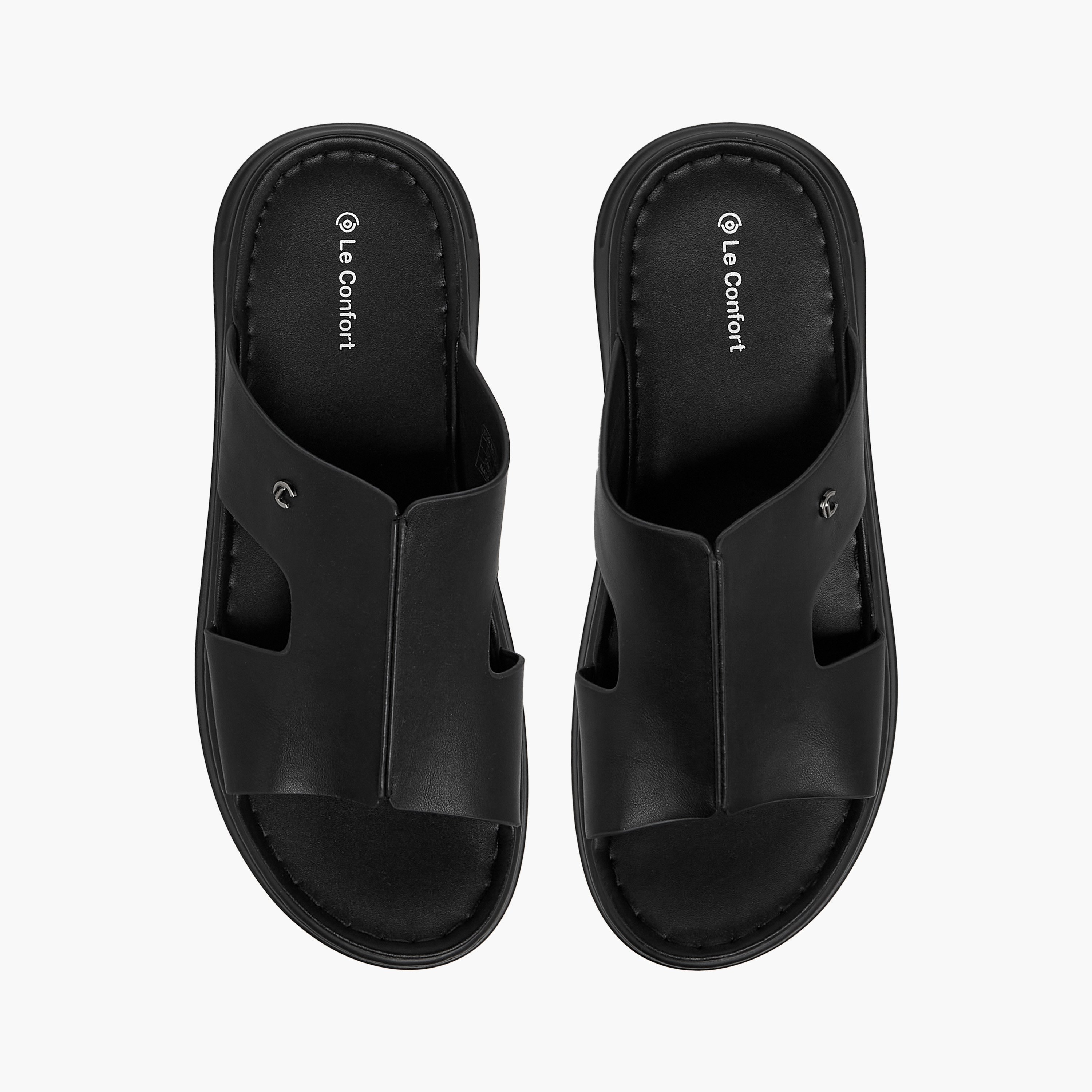صندل مريح سهل الارتداء سادة من لو كونفورت-men-shoes-sandals-image-1
