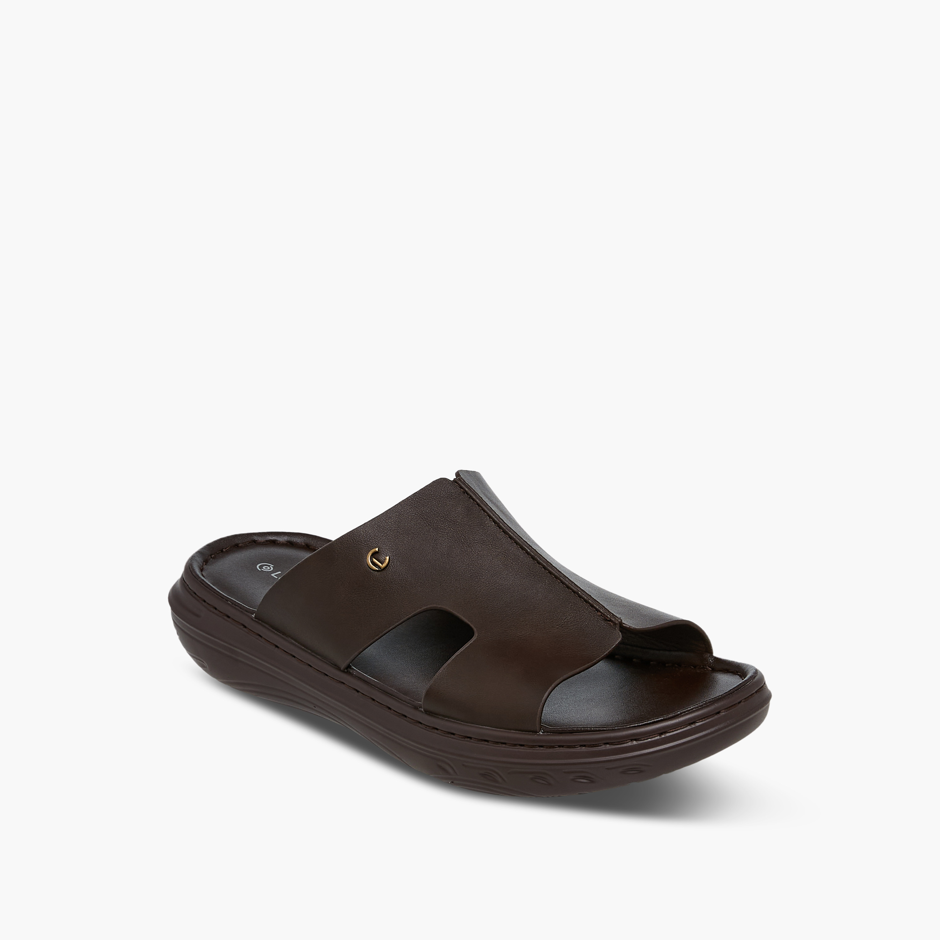 Le Confort Solid Slip-On Comfort Sandals-men-shoes-sandals-image-2