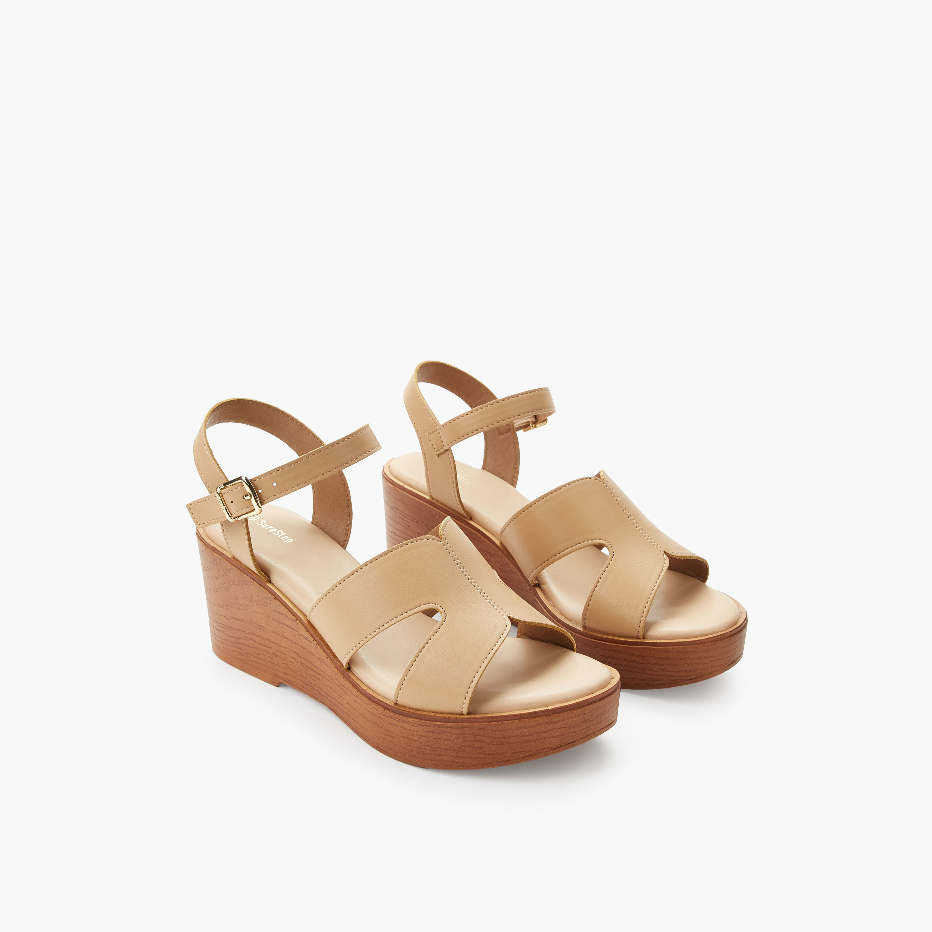 صندل خفيف الوزن بكعب ويدج وحزام للكاحل للنساء من شورستيب-women-shoes-sandals-heeled-image-5
