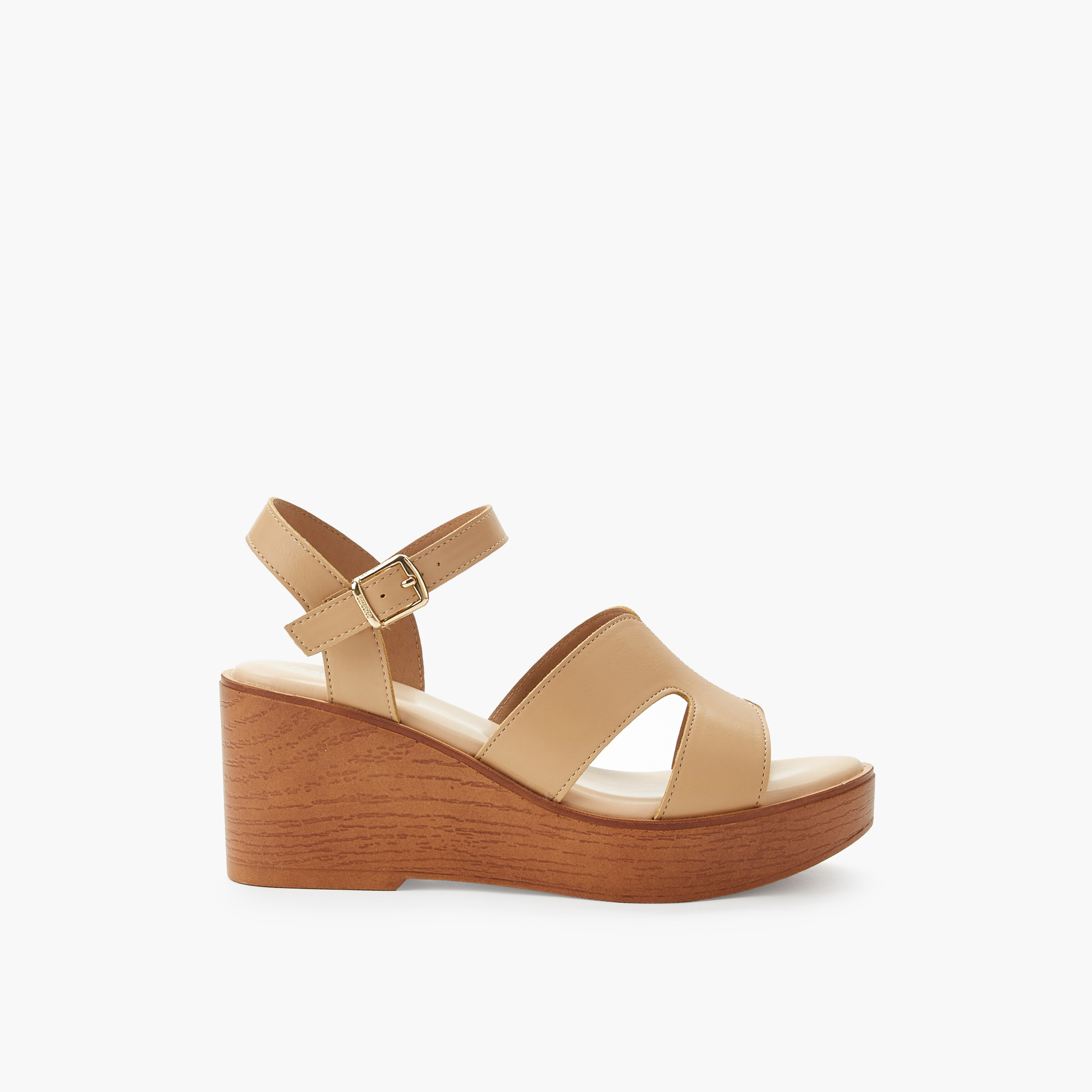 صندل خفيف الوزن بكعب ويدج وحزام للكاحل للنساء من شورستيب-women-shoes-sandals-heeled-image-3