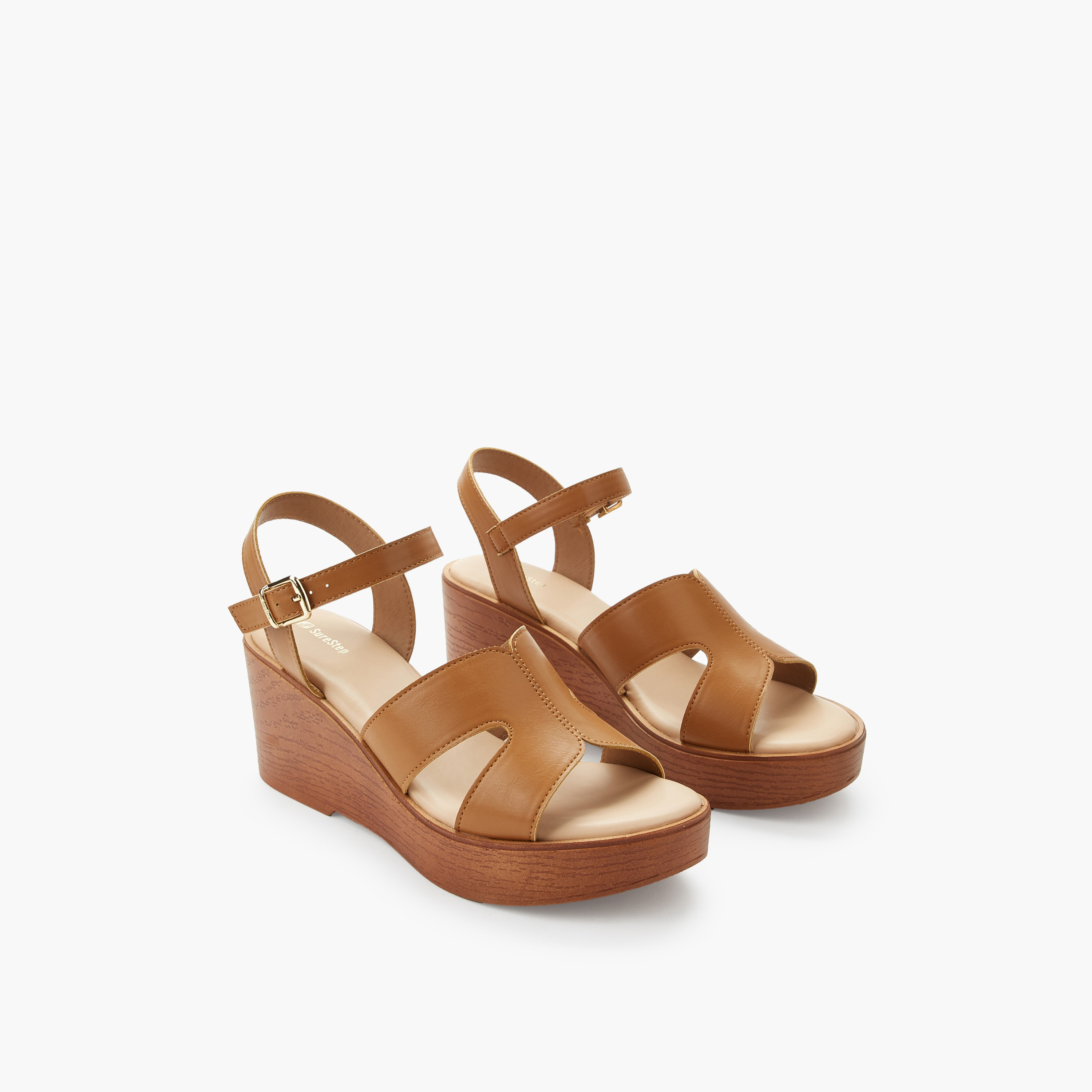 صندل خفيف الوزن بكعب ويدج وحزام للكاحل للنساء من شورستيب-women-shoes-sandals-heeled-image-5