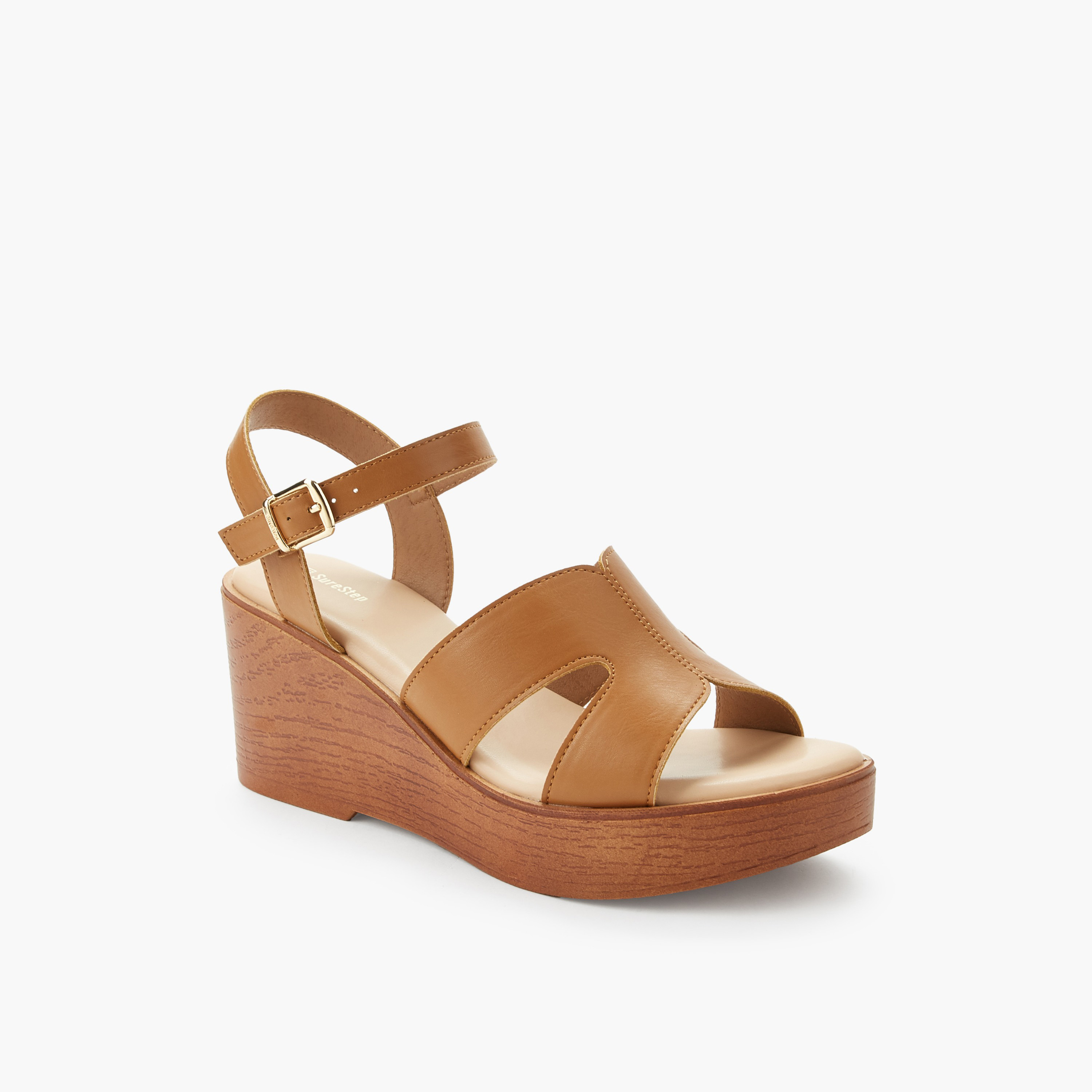 صندل خفيف الوزن بكعب ويدج وحزام للكاحل للنساء من شورستيب-women-shoes-sandals-heeled-image-4