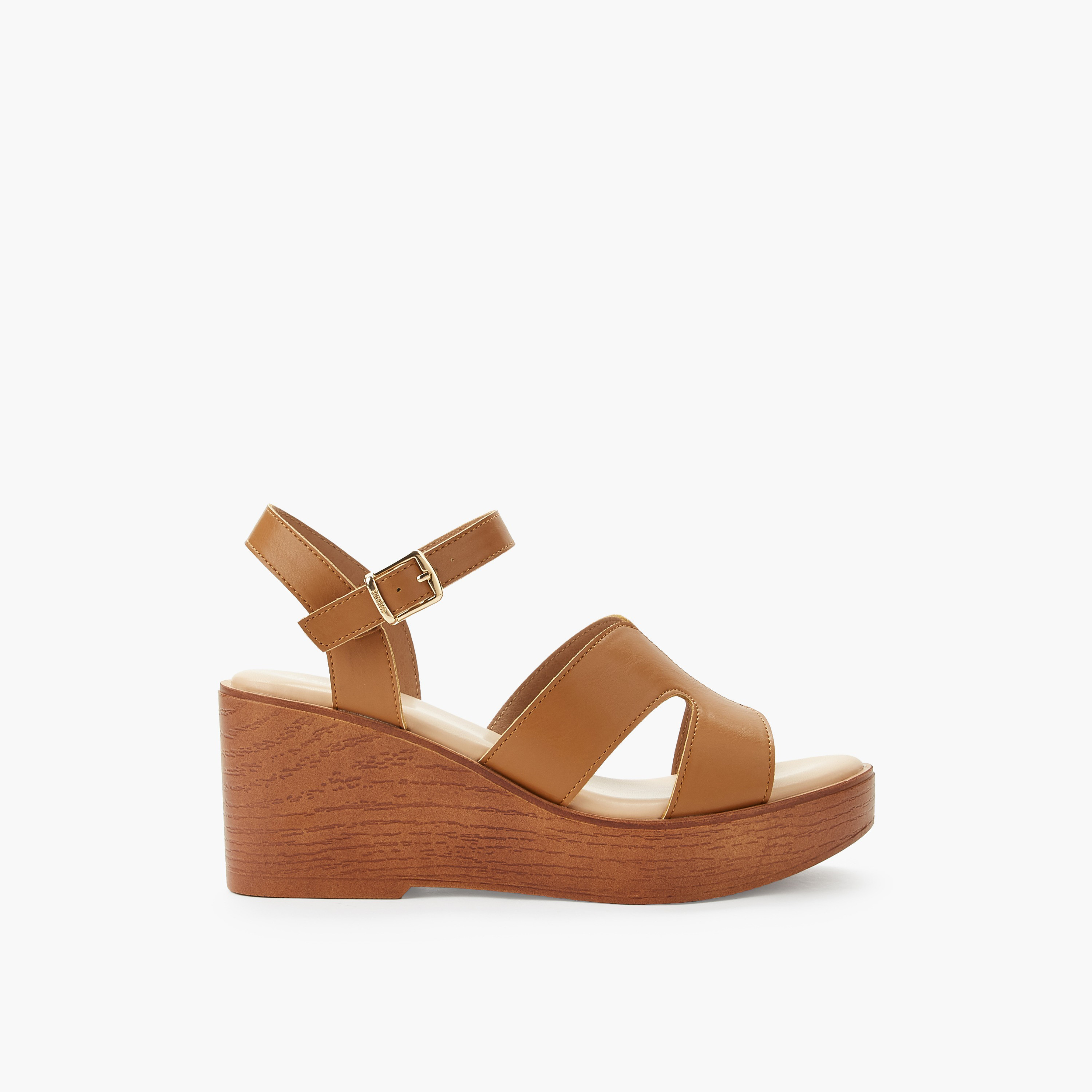 صندل خفيف الوزن بكعب ويدج وحزام للكاحل للنساء من شورستيب-women-shoes-sandals-heeled-image-3