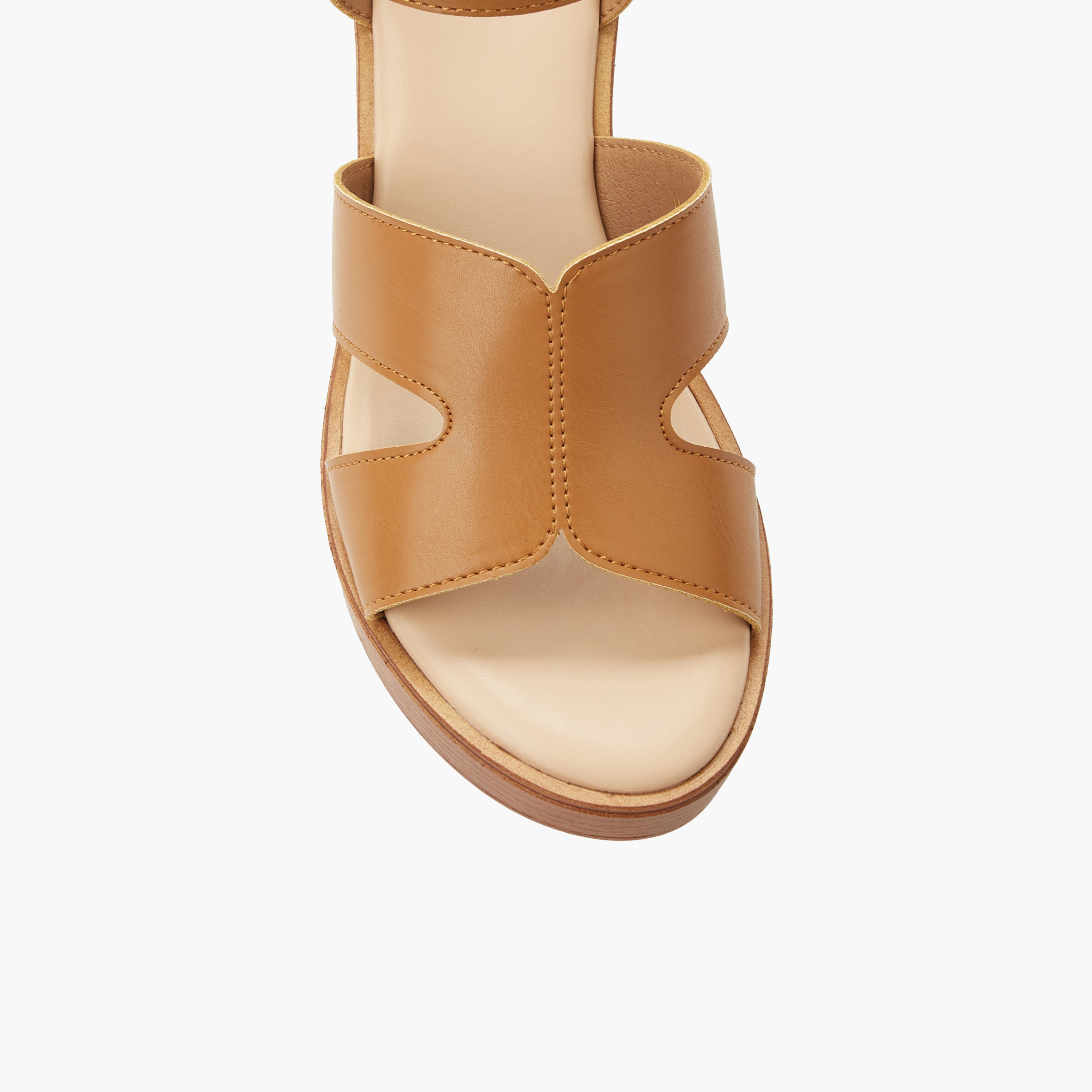 صندل خفيف الوزن بكعب ويدج وحزام للكاحل للنساء من شورستيب-women-shoes-sandals-heeled-image-2