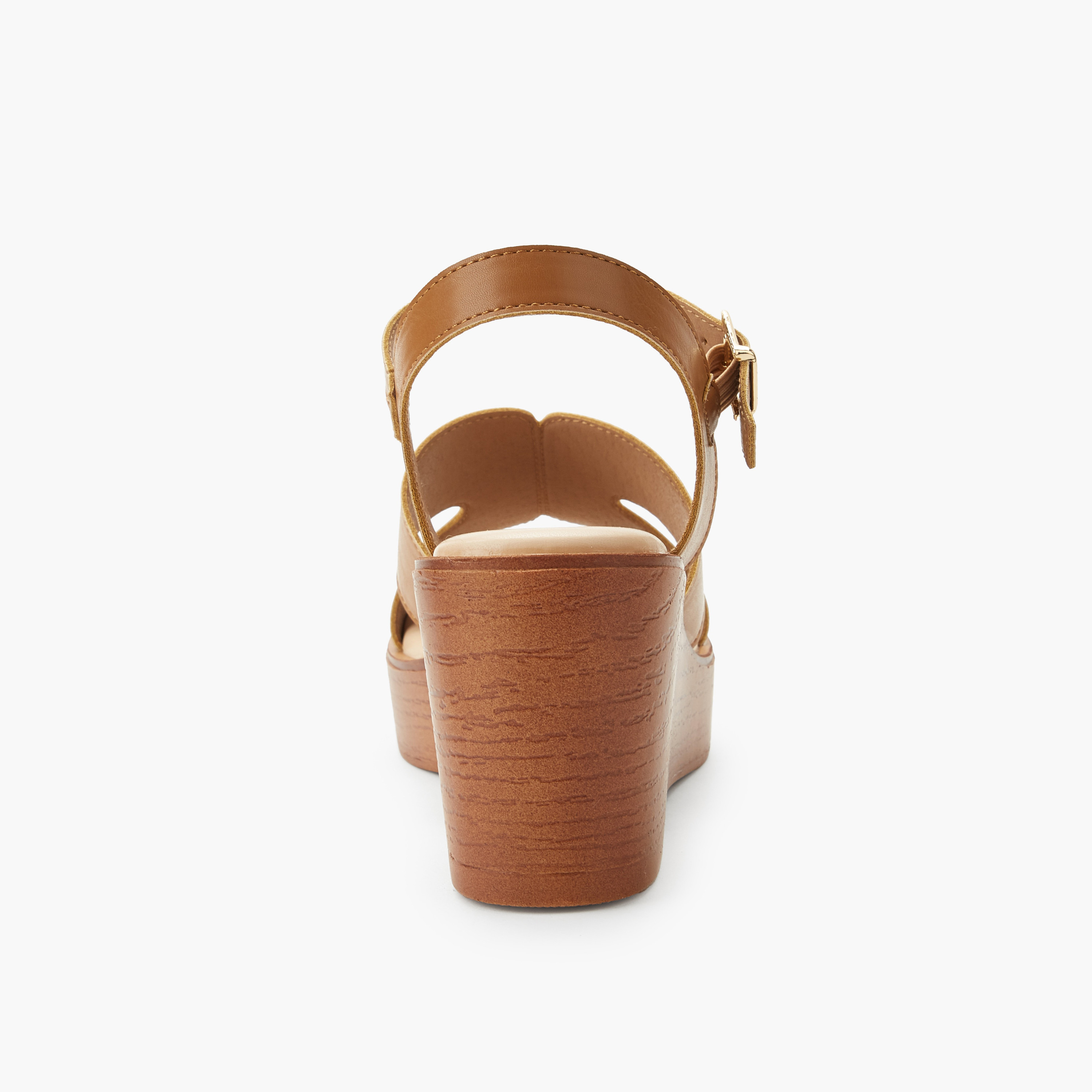 صندل خفيف الوزن بكعب ويدج وحزام للكاحل للنساء من شورستيب-women-shoes-sandals-heeled-image-1