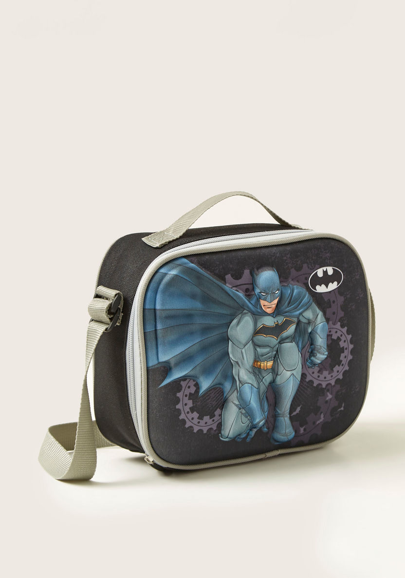 Batman Embossed Print 3-Piece Trolley Backpack Set - 16 Inches-School Sets-image-6