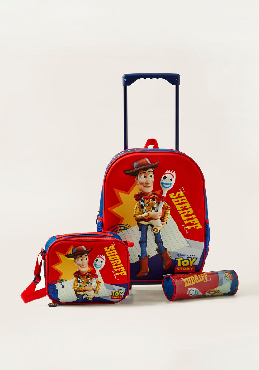 Disney Toy Story 4 Print 3-Piece Trolley Backpack Set - 16 inches-School Sets-image-0