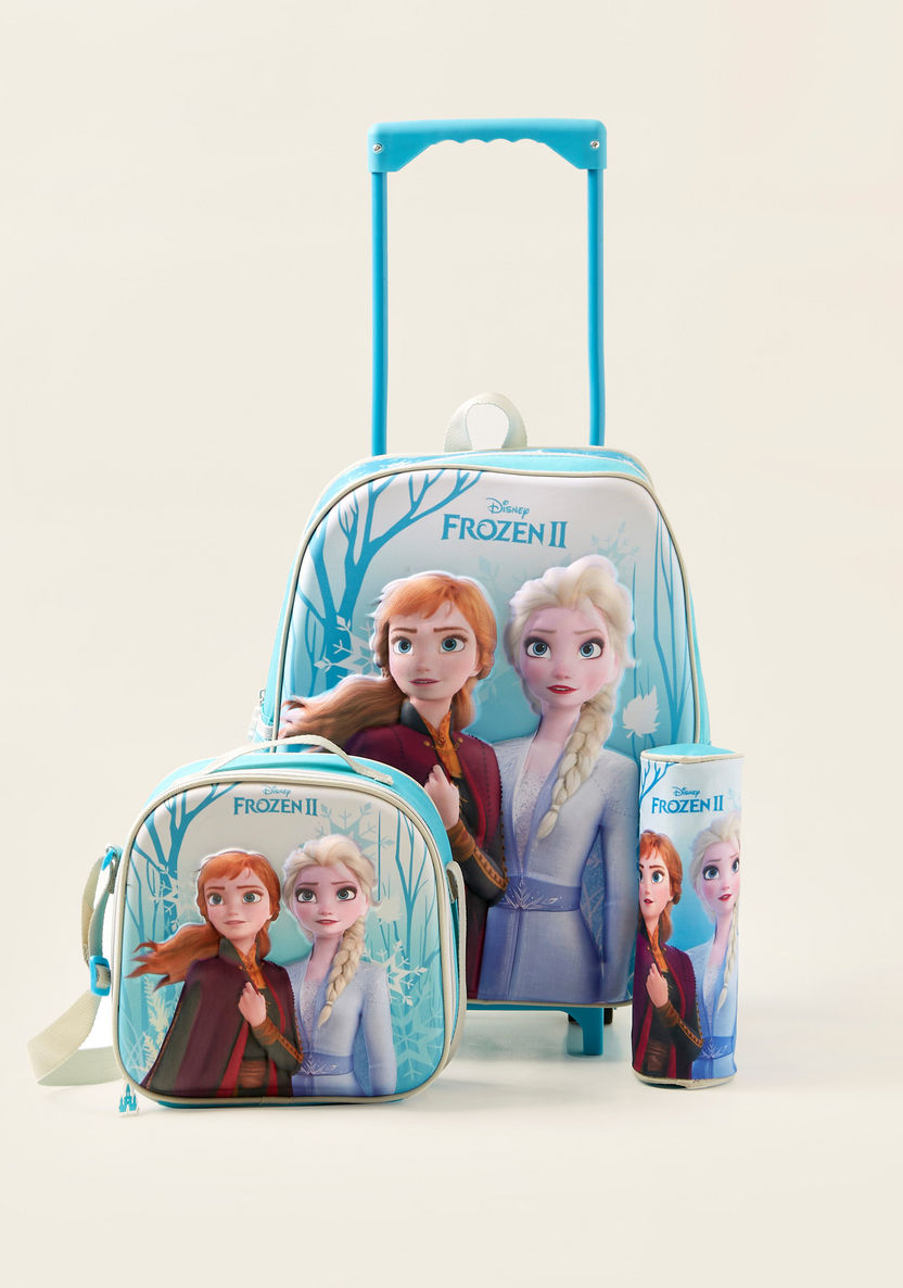 Disney Frozen II Print 3-Piece Trolley Backpack Set - 16 inches-School Sets-image-0
