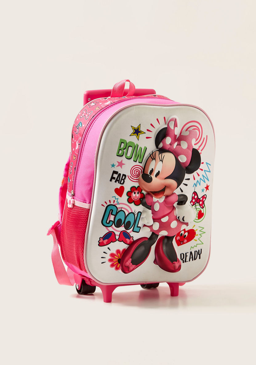 Disney Minnie Mouse Print 3-Piece Trolley Backpack Set-School Sets-image-1