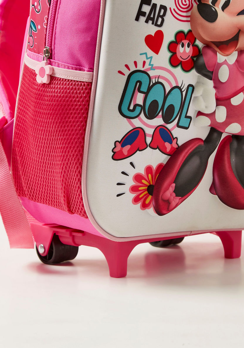 Disney Minnie Mouse Print 3-Piece Trolley Backpack Set-School Sets-image-3