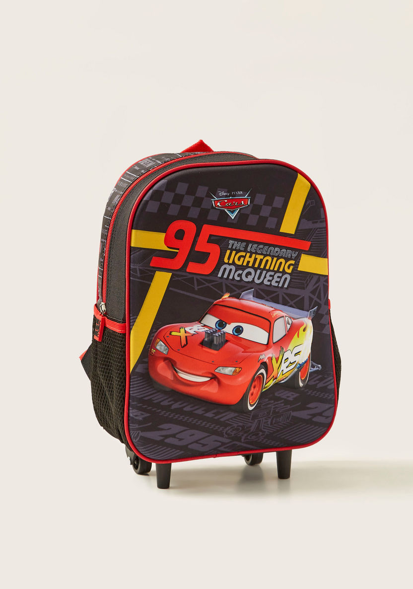 Disney Cars Print 3-Piece Trolley Backpack Set - 12 Inches-School Sets-image-1