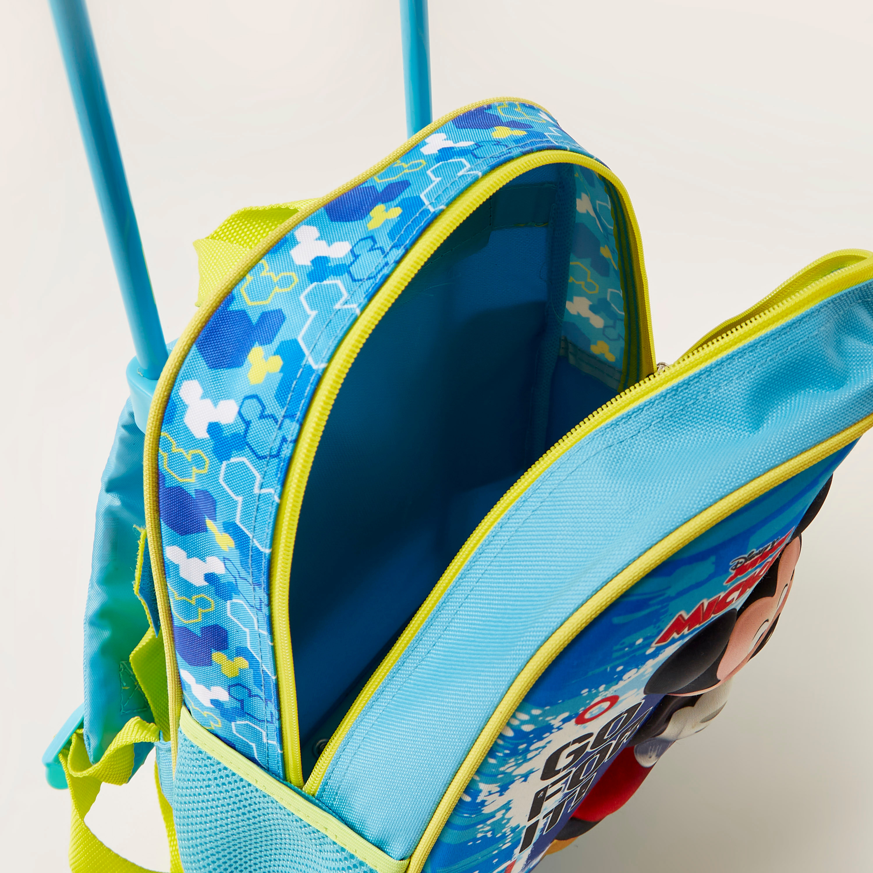 طقم شنطة ظهر بعجلات 3 قطع بطبعات ميكي ماوس من ديزني - 12 بوصة-school-bagsandbackpacks-trolleybags-image-6