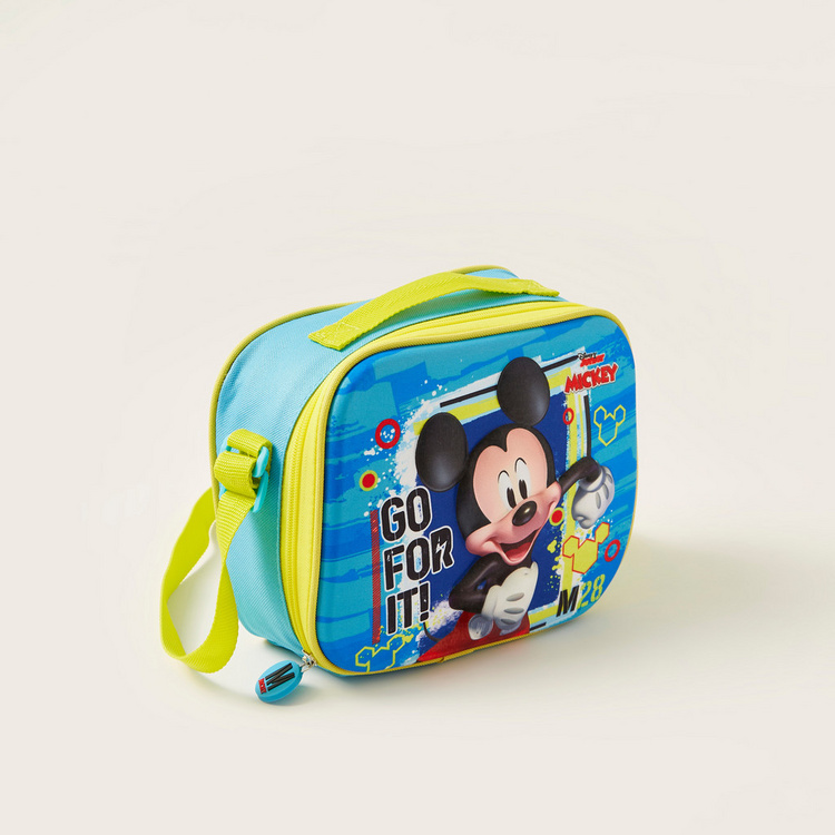 Disney Mickey Mouse Print 3-Piece Trolley Backpack Set - 12 Inches