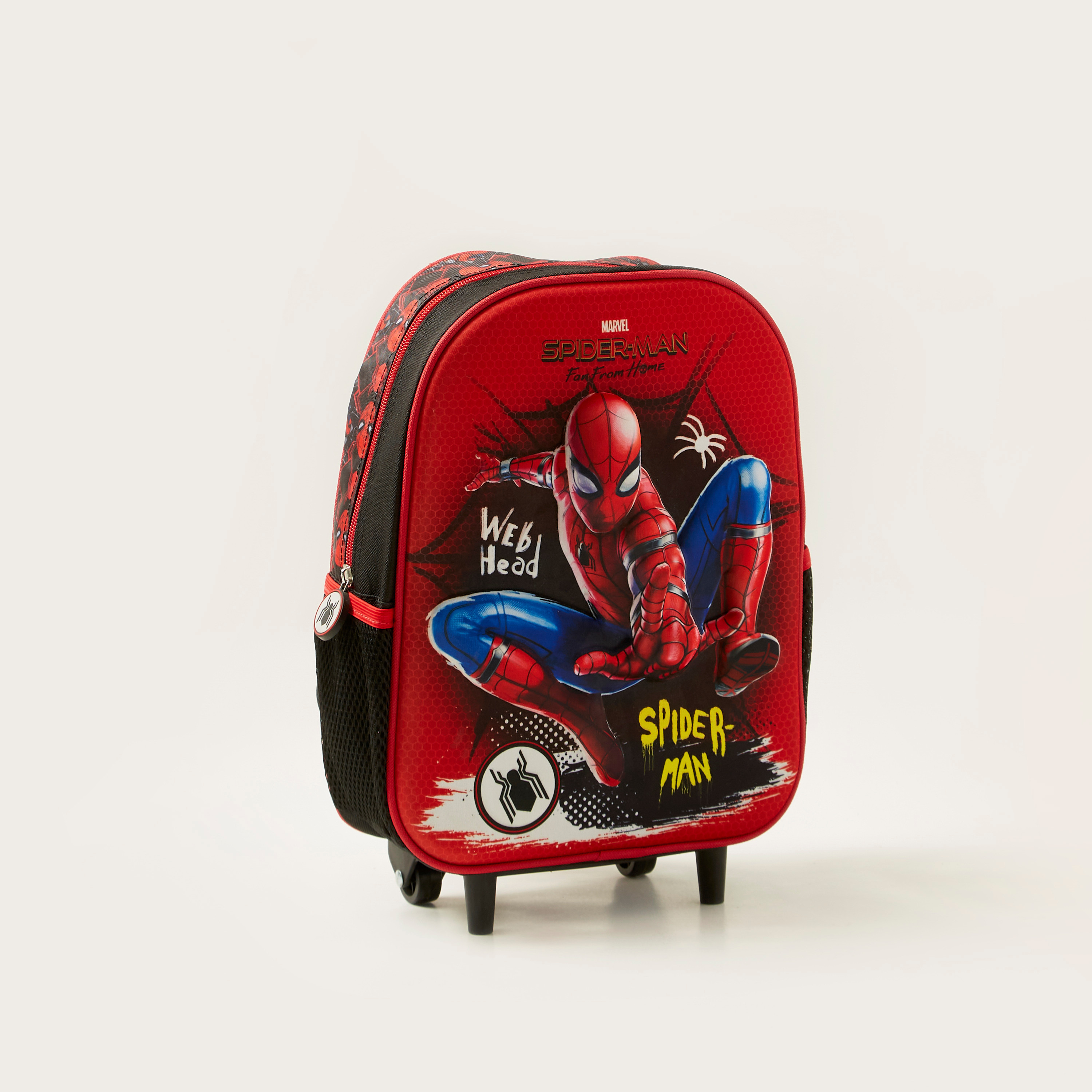 طقم شنطة ظهر بعجلات 3 قطع بطبعات سوبر مان - 12 بوصة-school-bagsandbackpacks-trolleybags-image-2