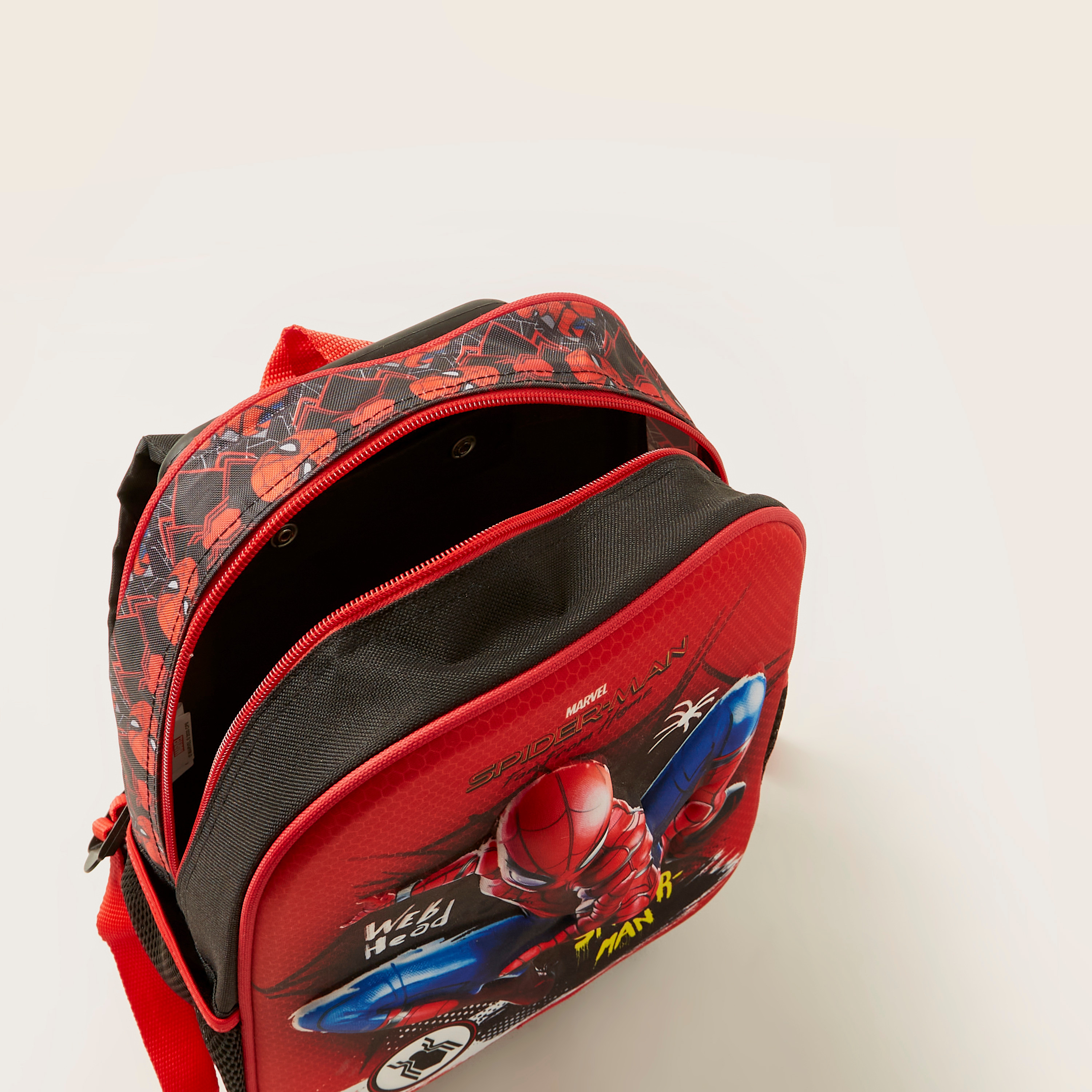 طقم شنطة ظهر بعجلات 3 قطع بطبعات سوبر مان - 12 بوصة-school-bagsandbackpacks-trolleybags-image-5