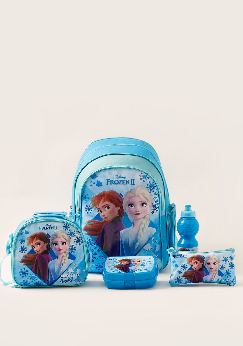 Disney Frozen II Printed 5-Piece Backpack Set - 14 inches-School Sets-image-0