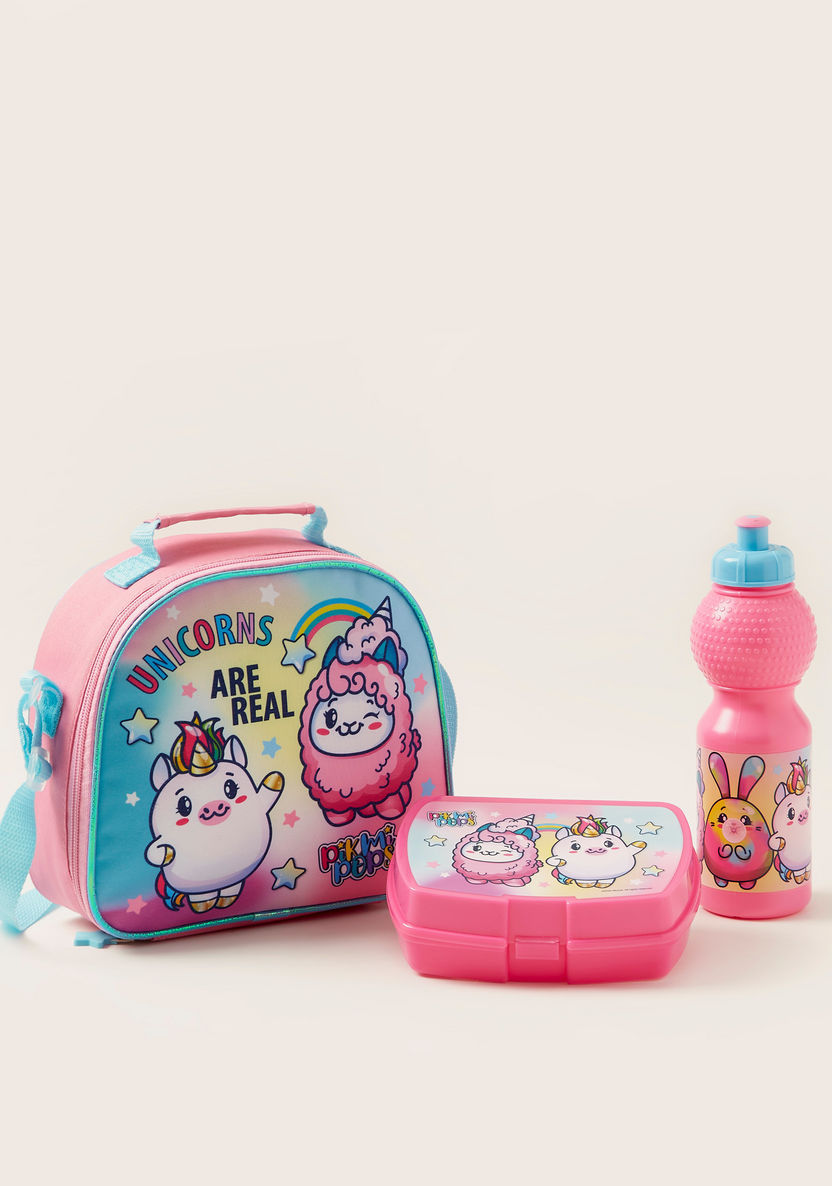 Pikmi Pops Printed 5-Piece Backpack Set - 14 inches-School Sets-image-5