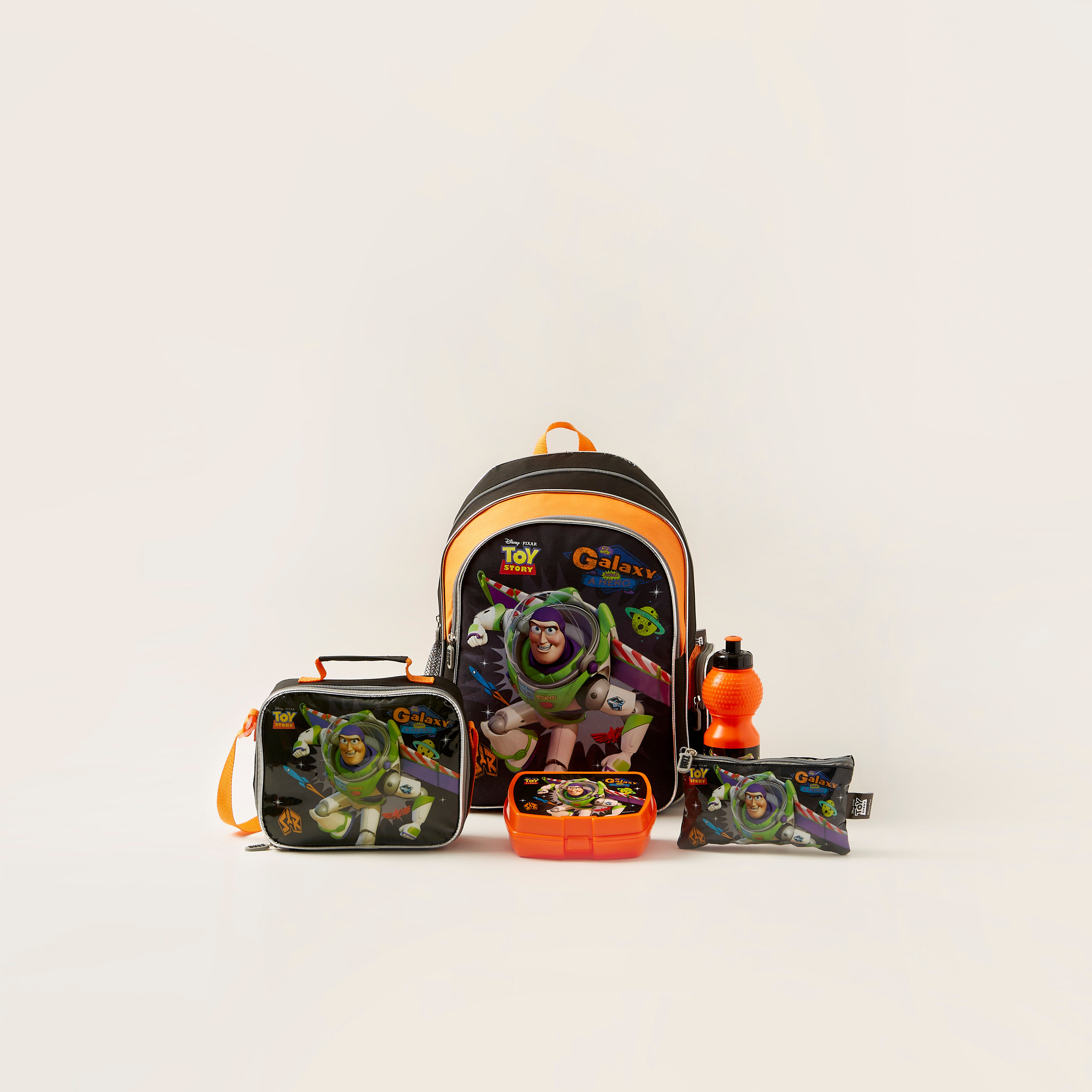 طقم شنطة ظهر 5 قطع بطبعات باز لايتيير من ديزني - 14 بوصة-school-bagsandbackpacks-sets-image-1