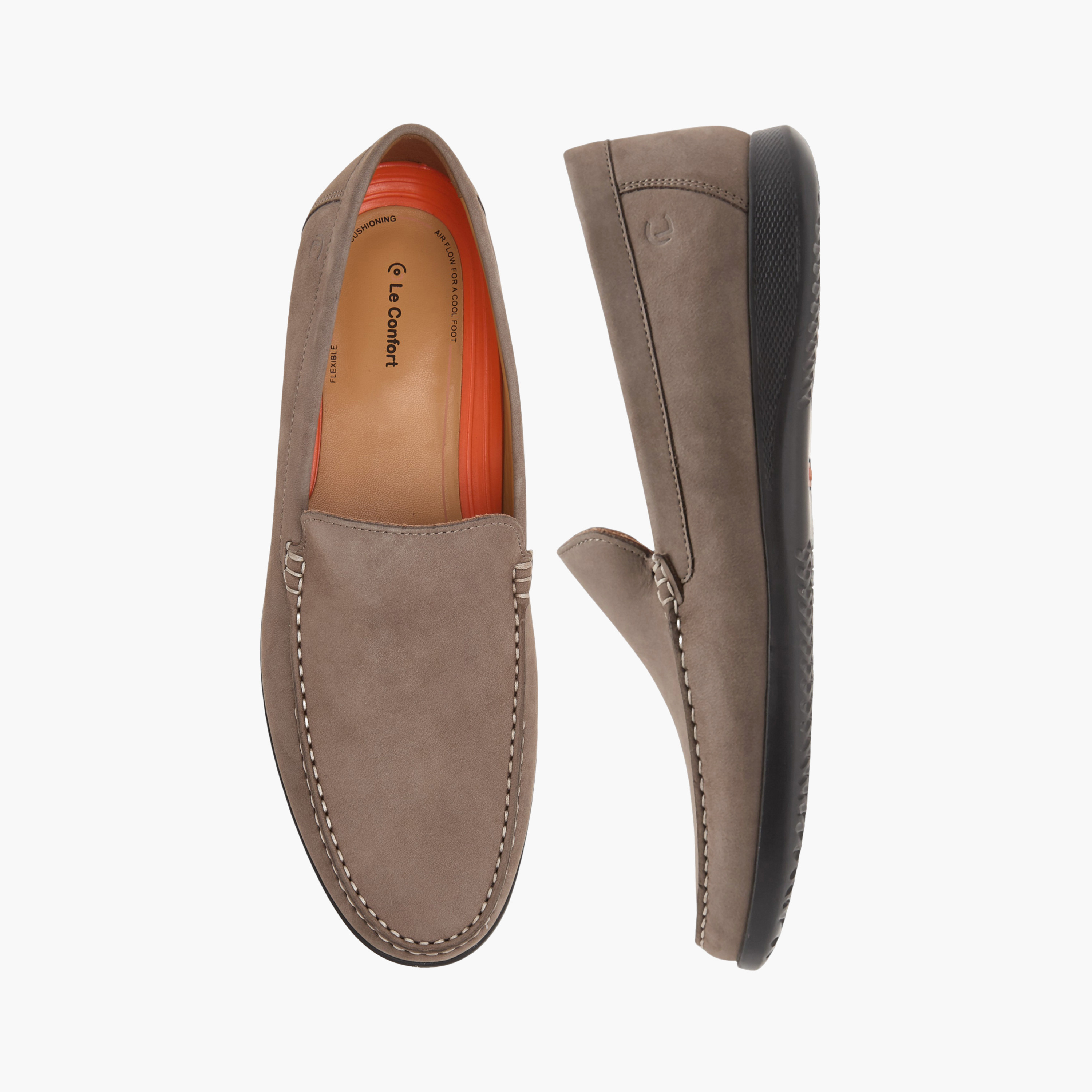 Le Confort Leather Solid Slip-On Comfort Moccasins-men-shoes-loafersandmoccasins-image-1