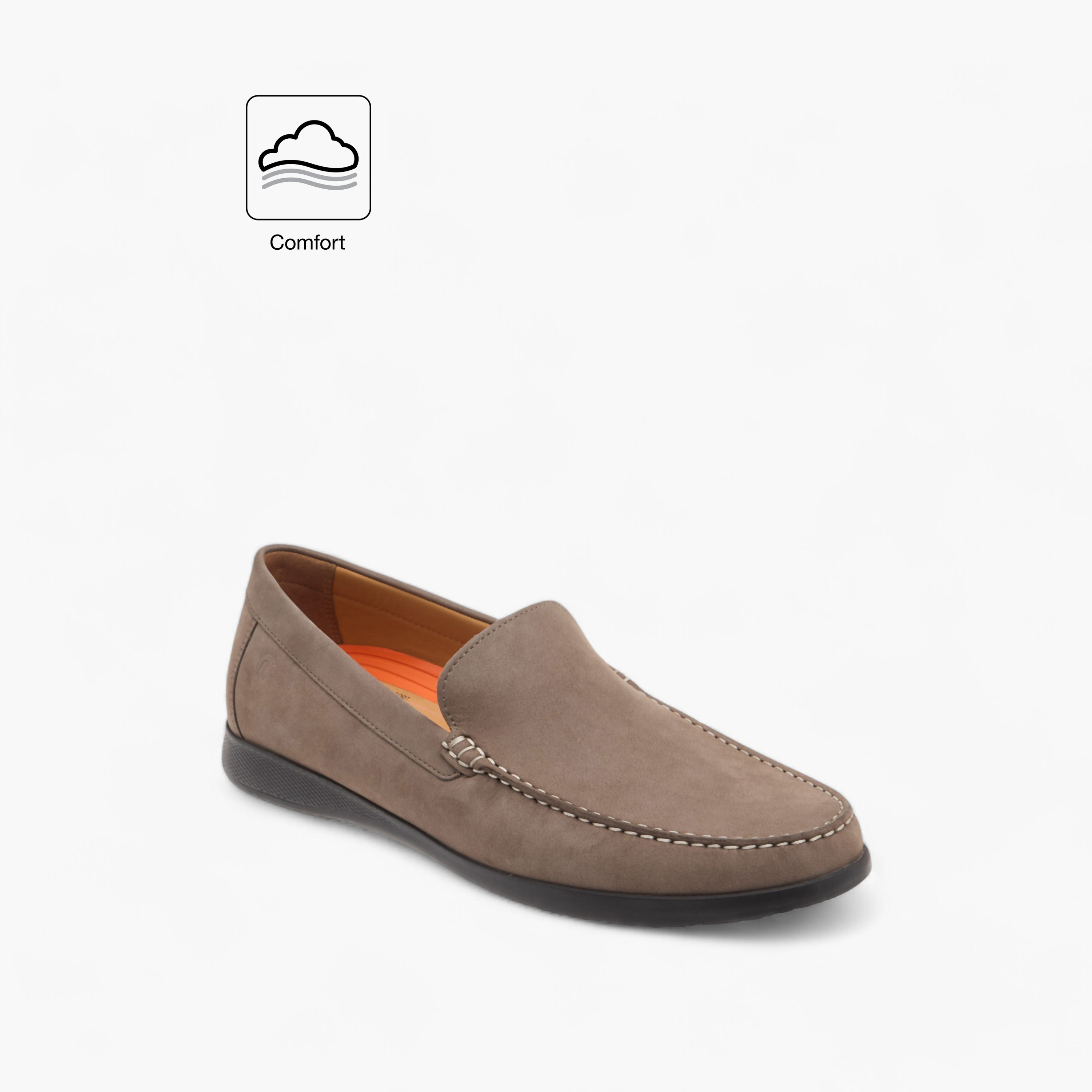 Le Confort Leather Solid Slip-On Comfort Moccasins-men-shoes-loafersandmoccasins-image-2