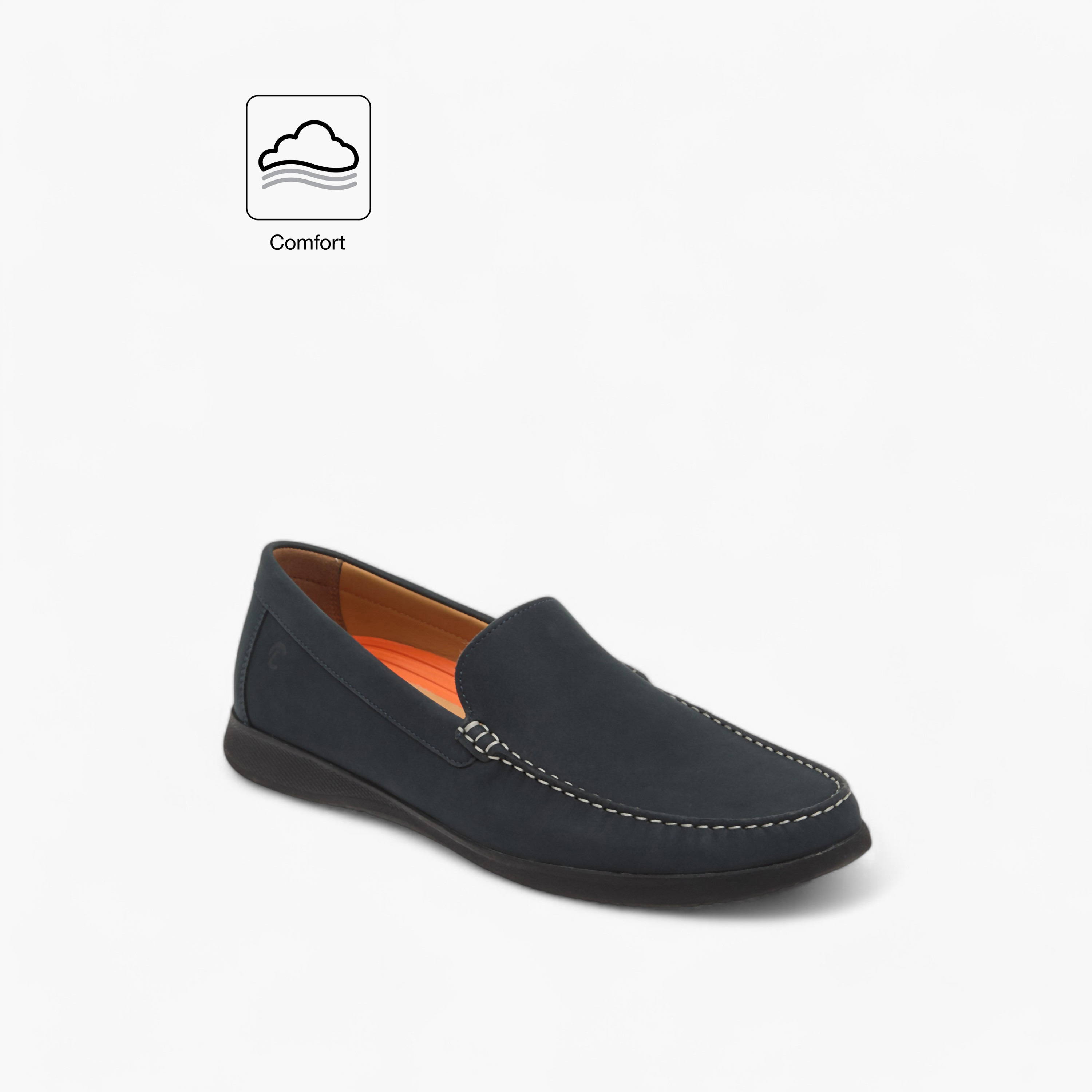 Le Confort Leather Solid Slip-On Comfort Moccasins-men-shoes-loafersandmoccasins-image-2