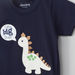Juniors Dinosaur Patch Detail T-shirt and Striped Pyjama Set-Pyjama Sets-thumbnail-2