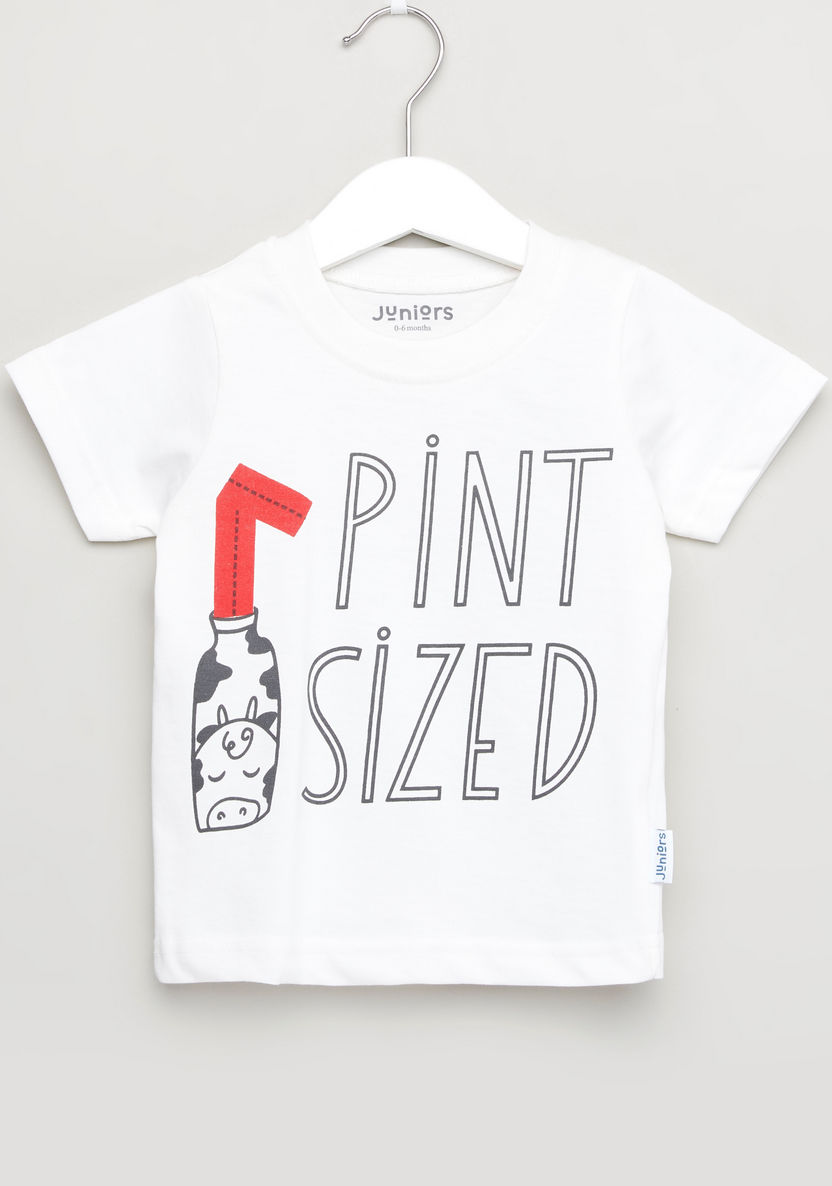 Juniors Printed T-shirt and Pyjama Set-Pyjama Sets-image-1