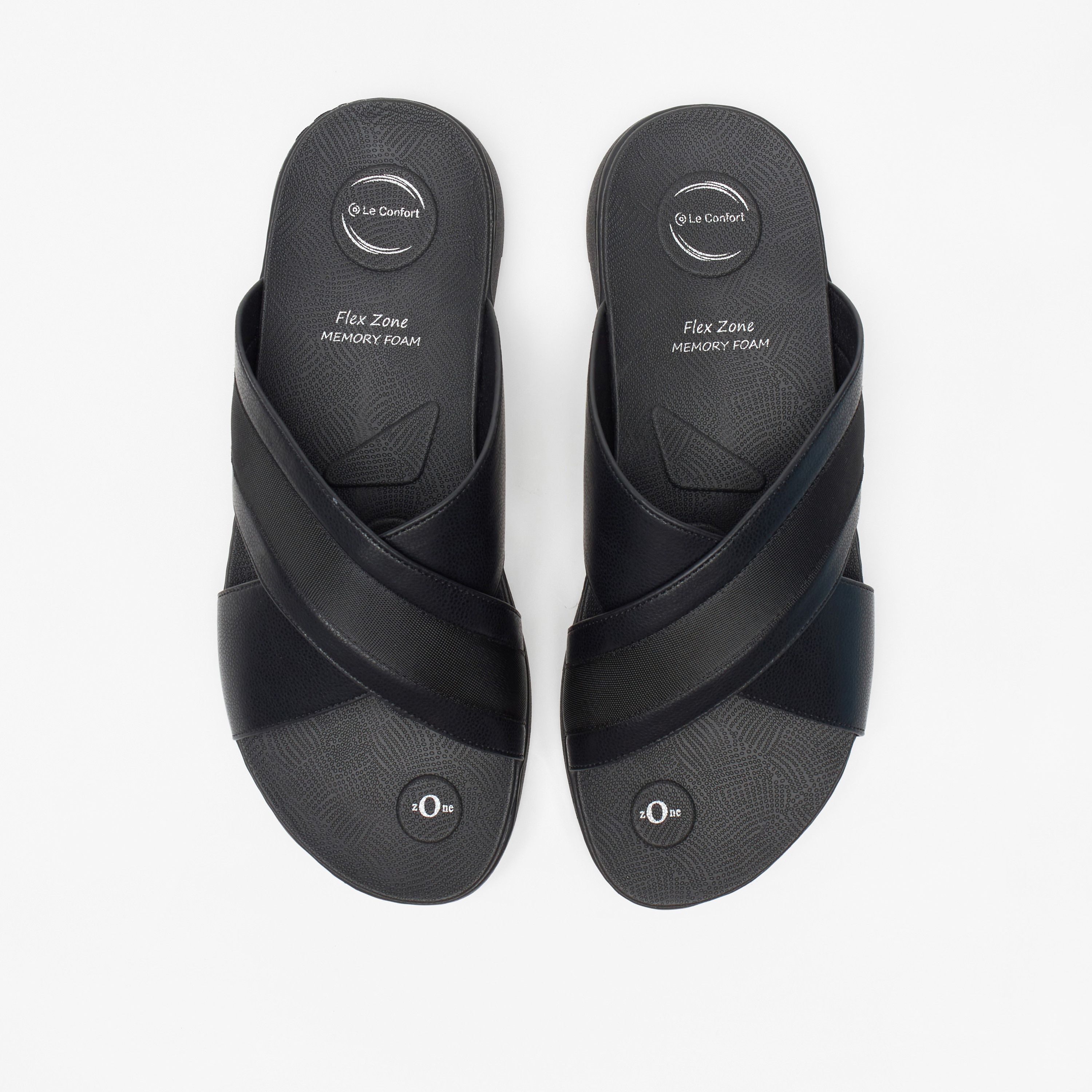 Le Confort Solid Slip-On Comfort Sandal-men-shoes-sandals-image-1